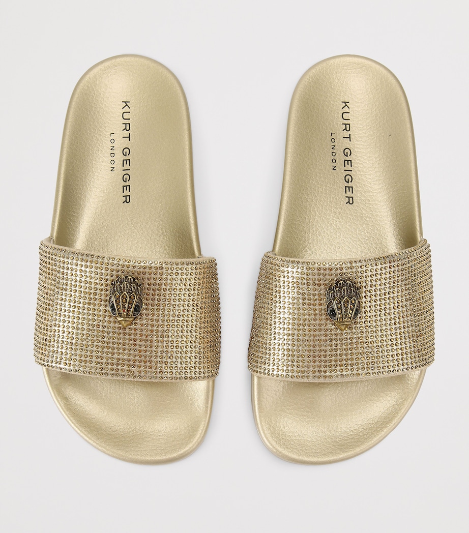 Embellished Meena Eagle Slides GOLD Image 4