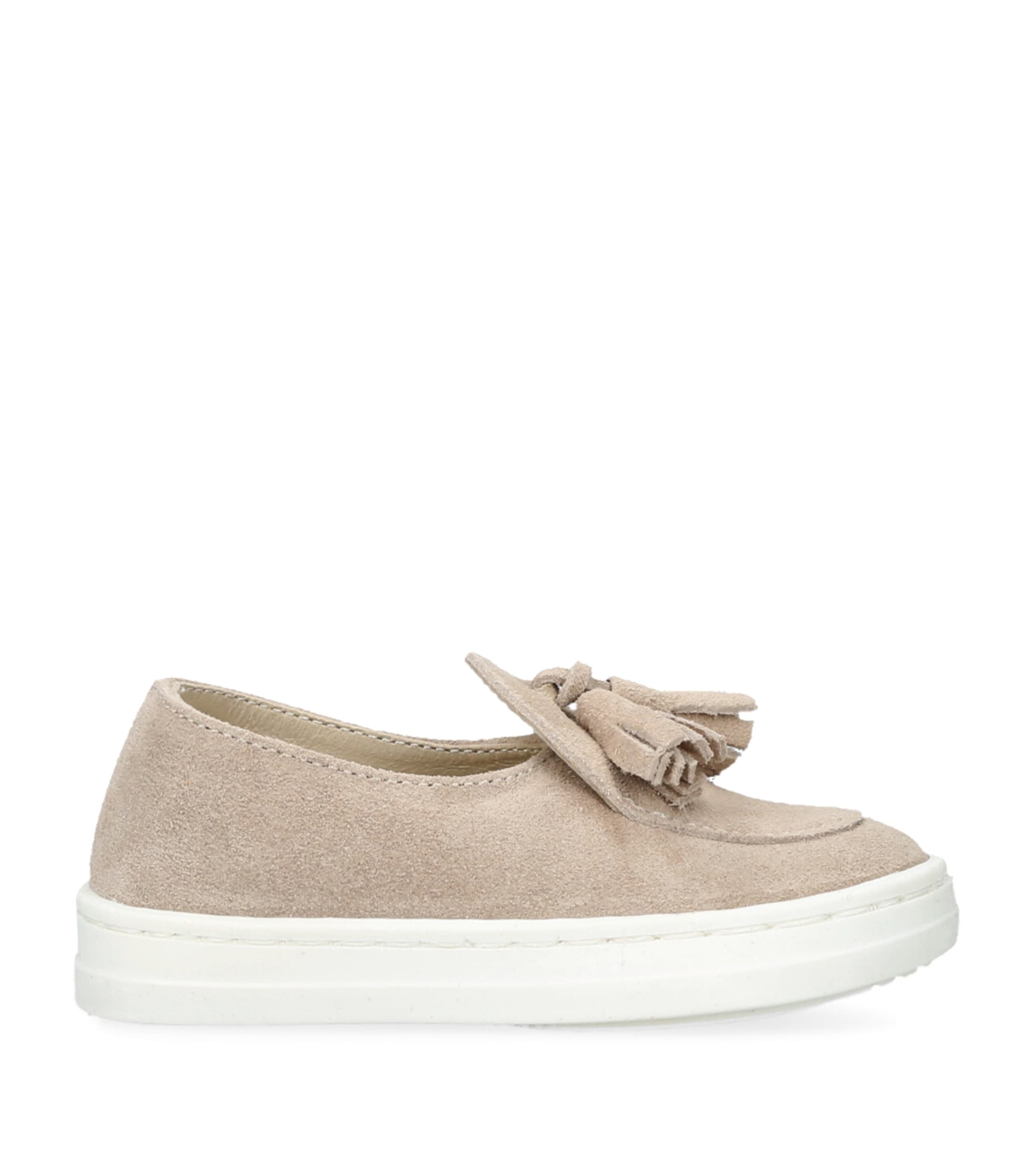 Suede Tassel Loafers BEIGE Image 1