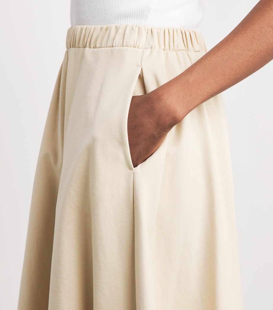 MM Womens Jersey Maxi Skirt Milk Image 3