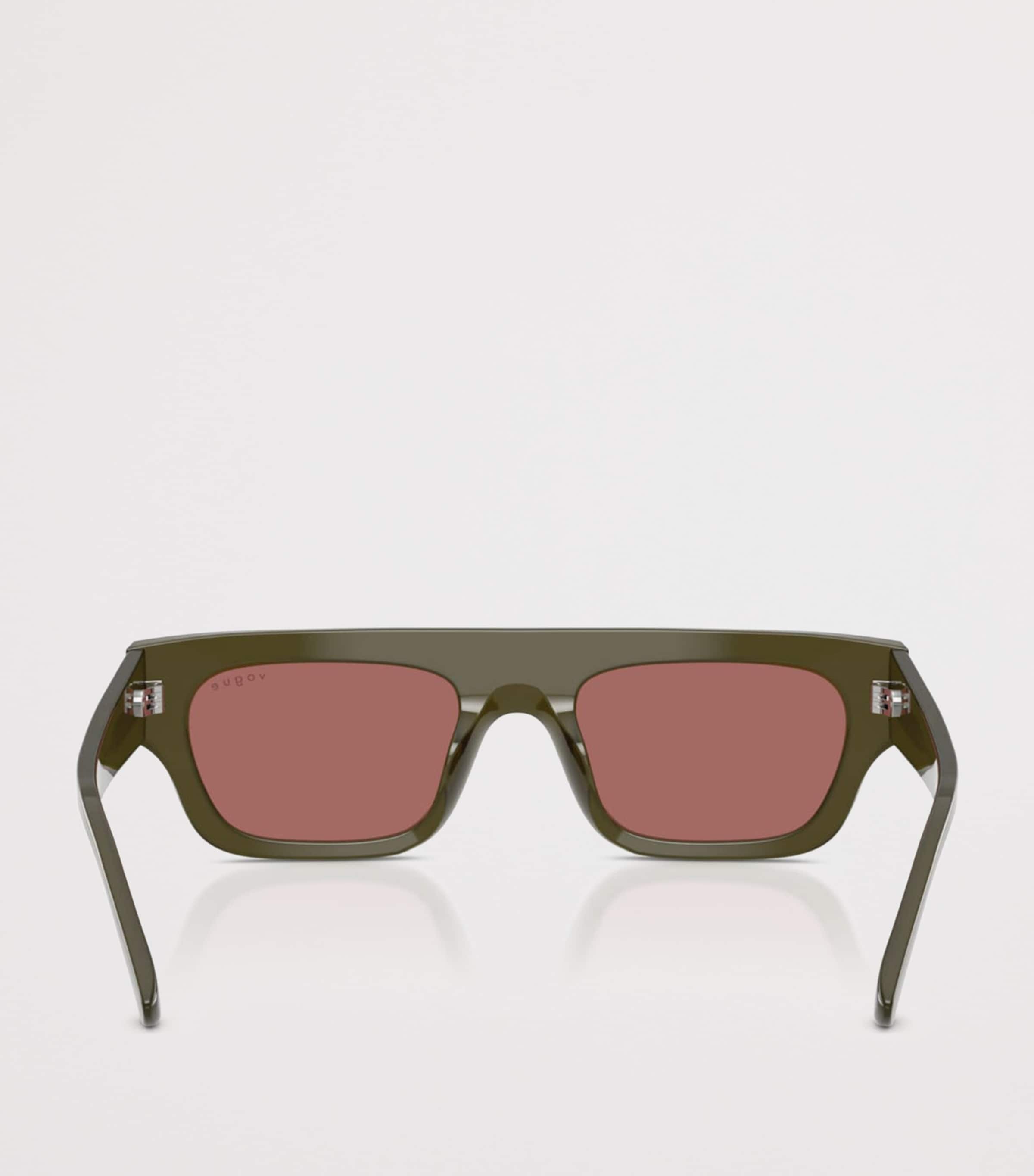 Vogue Rectangular Sunglasses Green Image 4