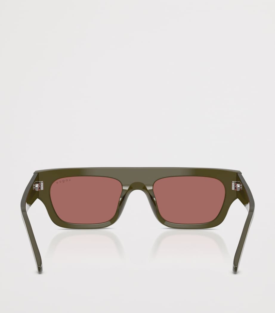 Vogue Rectangular Sunglasses Green Image 4