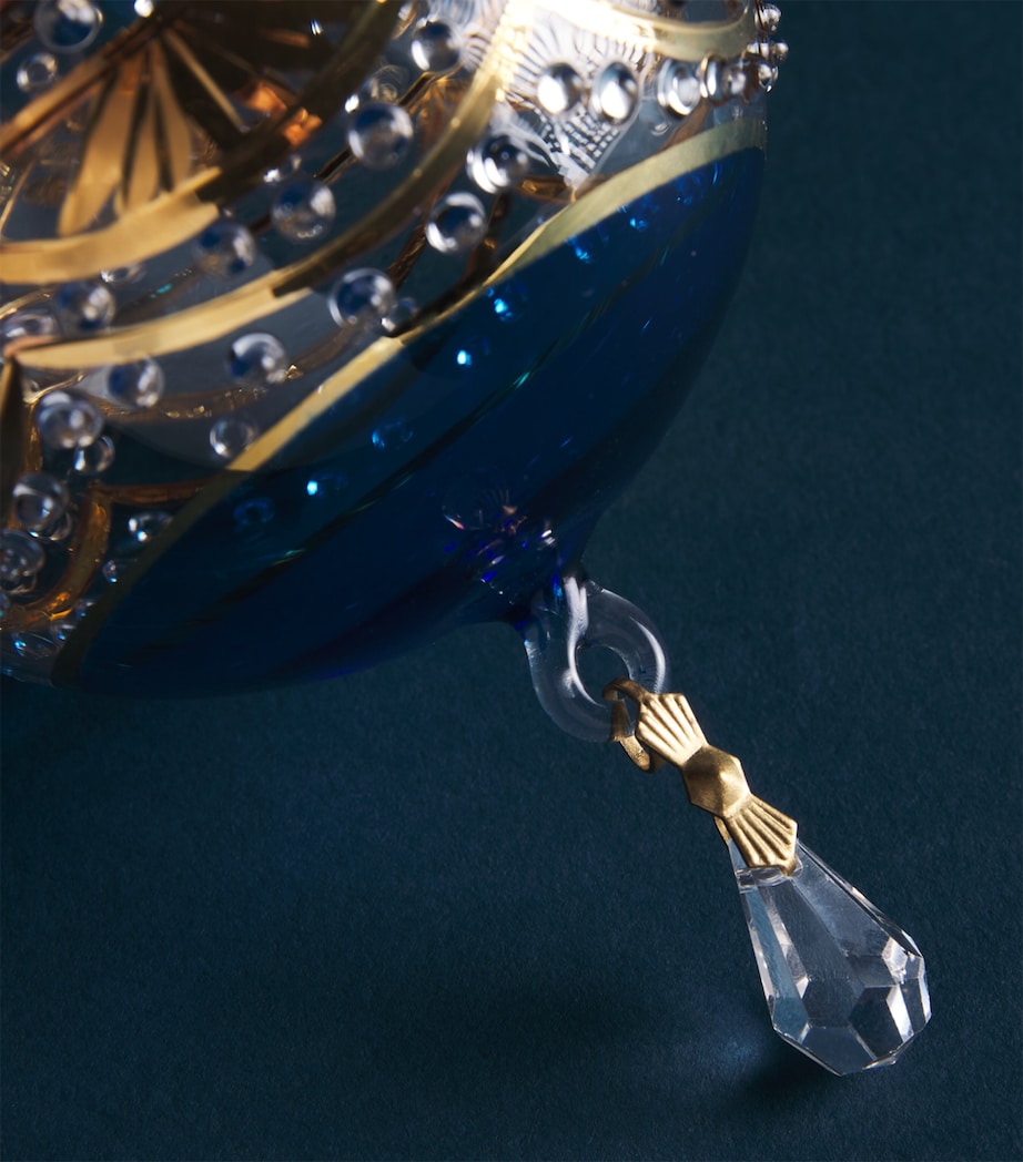 Artifactually Glass Crystal-Embellished Bauble Cobolt Blue Image 2