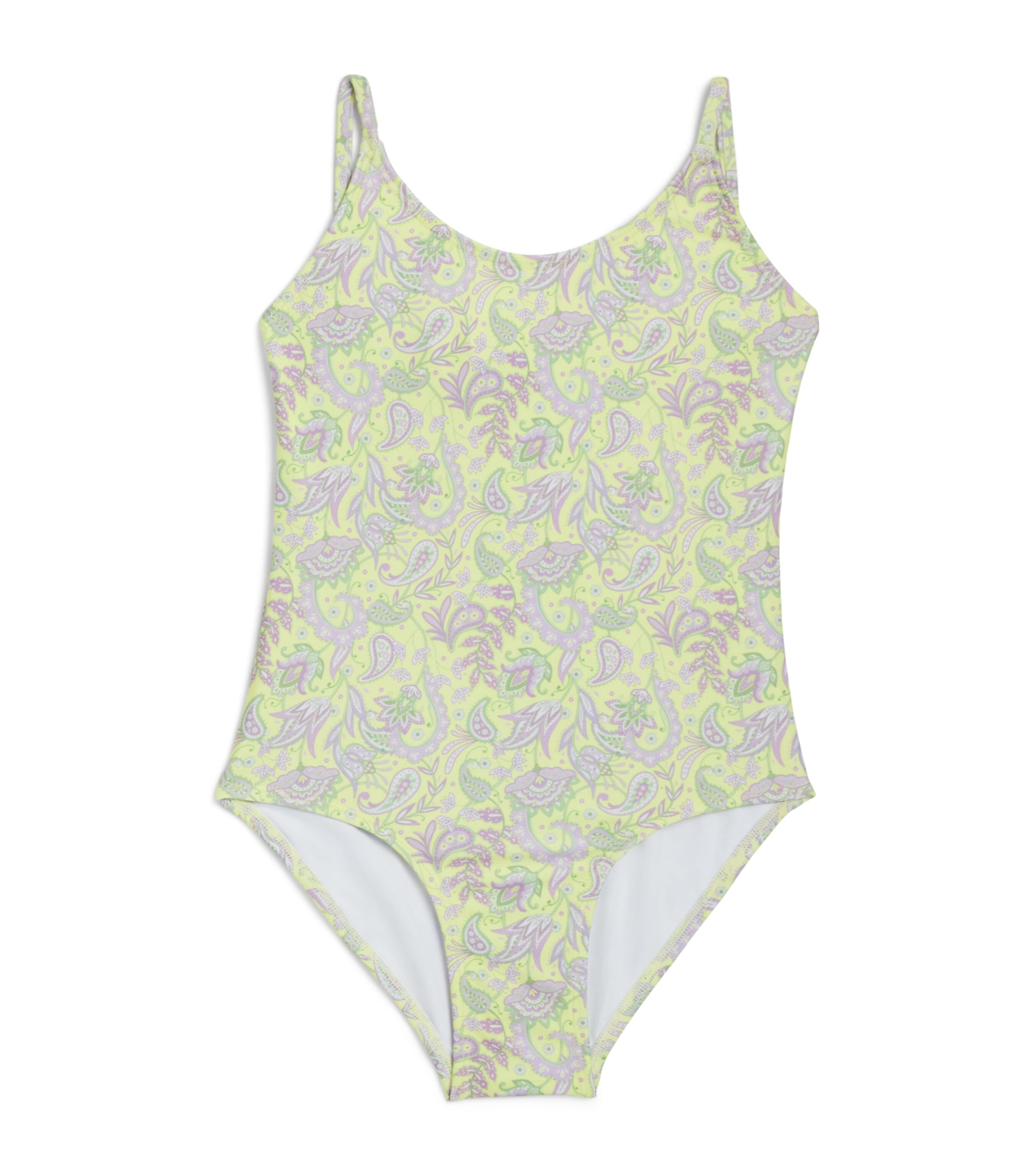 OLGA VALENTINE PAISLEY TIE-BACK SWIMSUIT