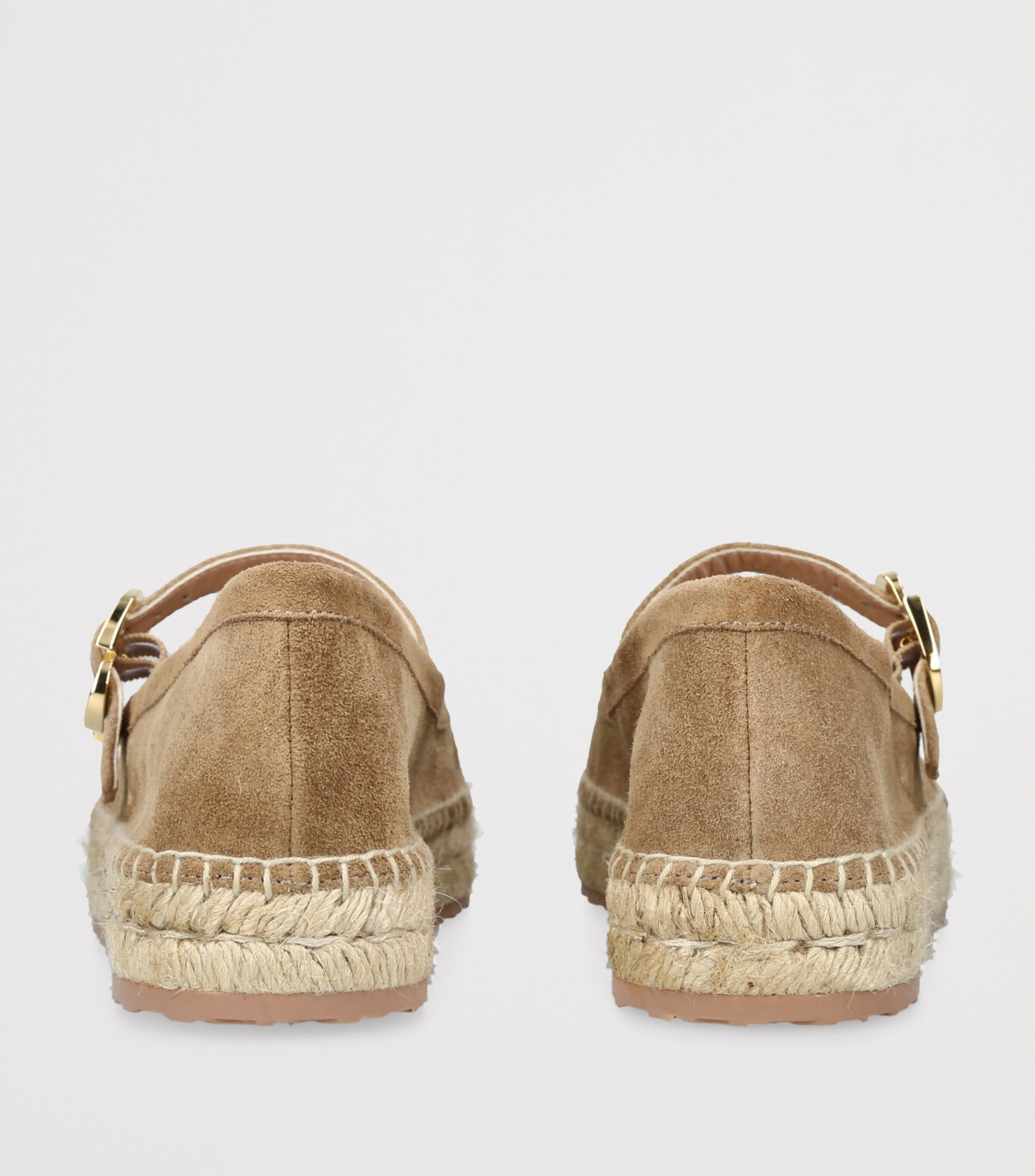 Gianvito Rossi Velour Elda Ballet Flats Camel Image 2