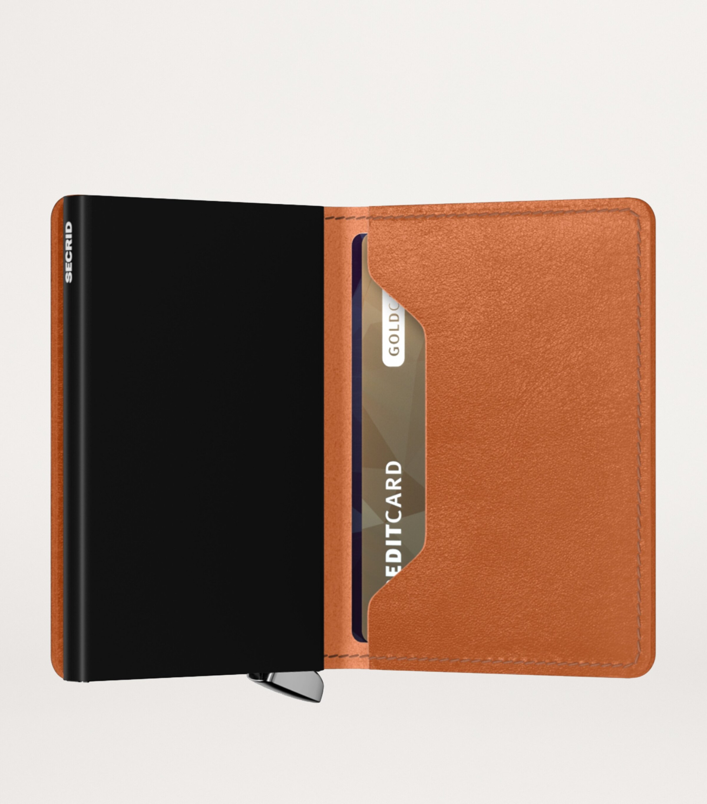 Suede Basco Slimwallet COGNAC Image 5