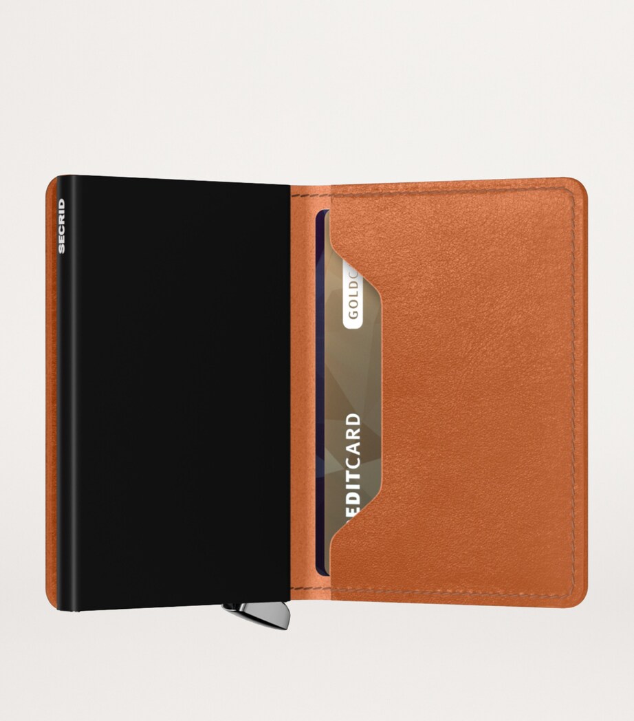 Suede Basco Slimwallet COGNAC Image 5