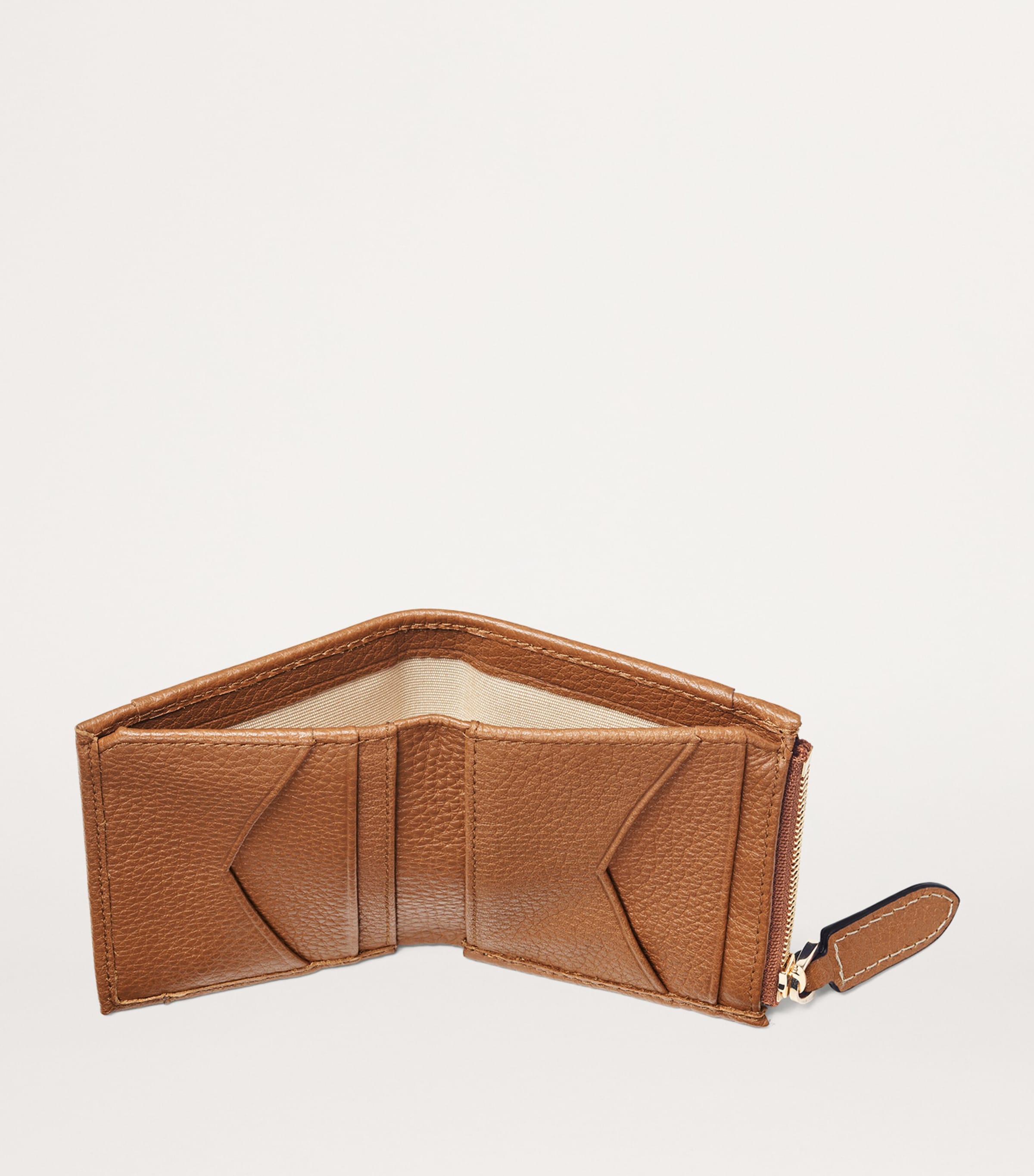 Aspinal Of London Leather Hudson Coin and Card Holder Tan Image 4