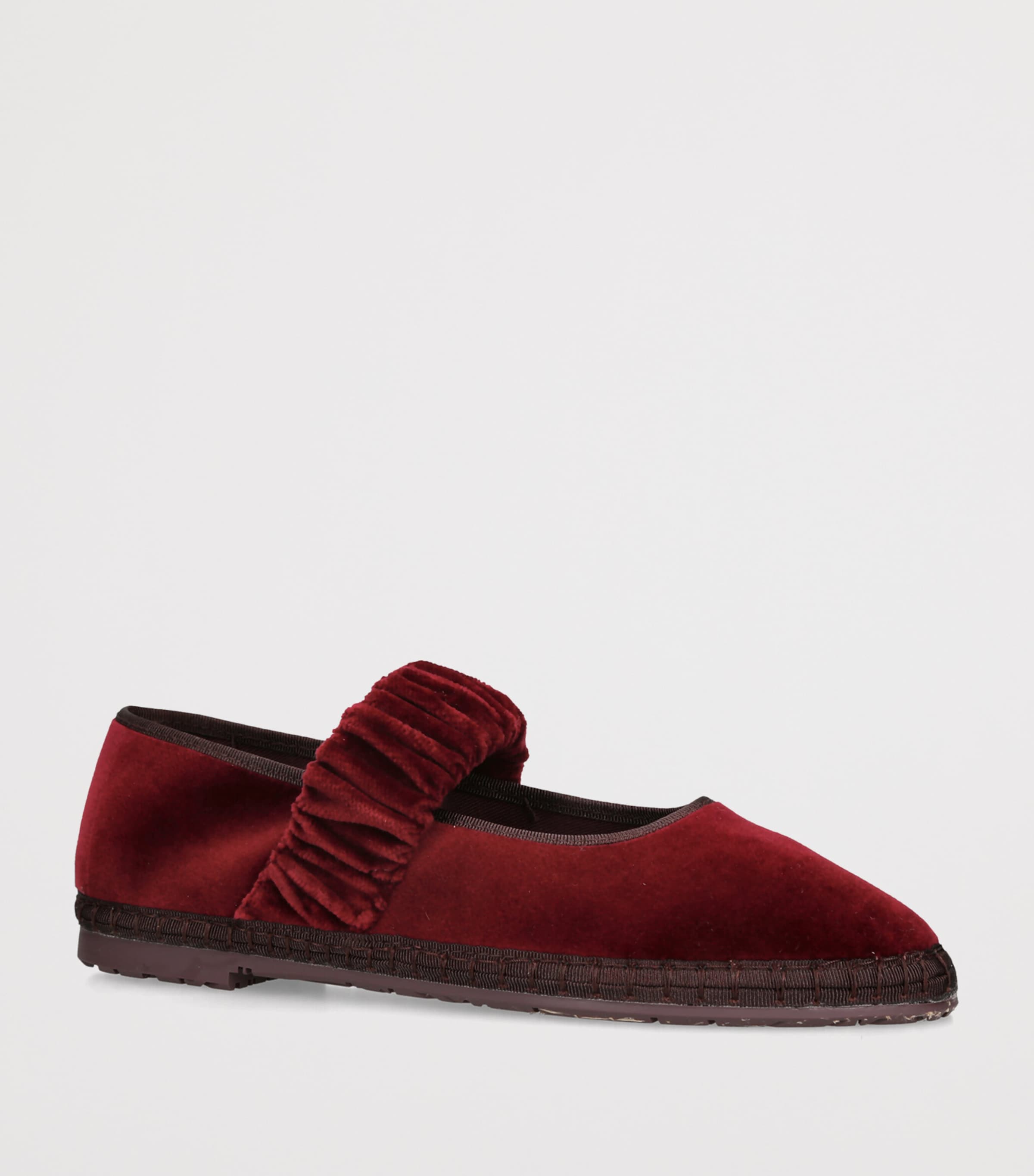 Flabelus Velvet Mafalda Espadrilles Wine Image 3