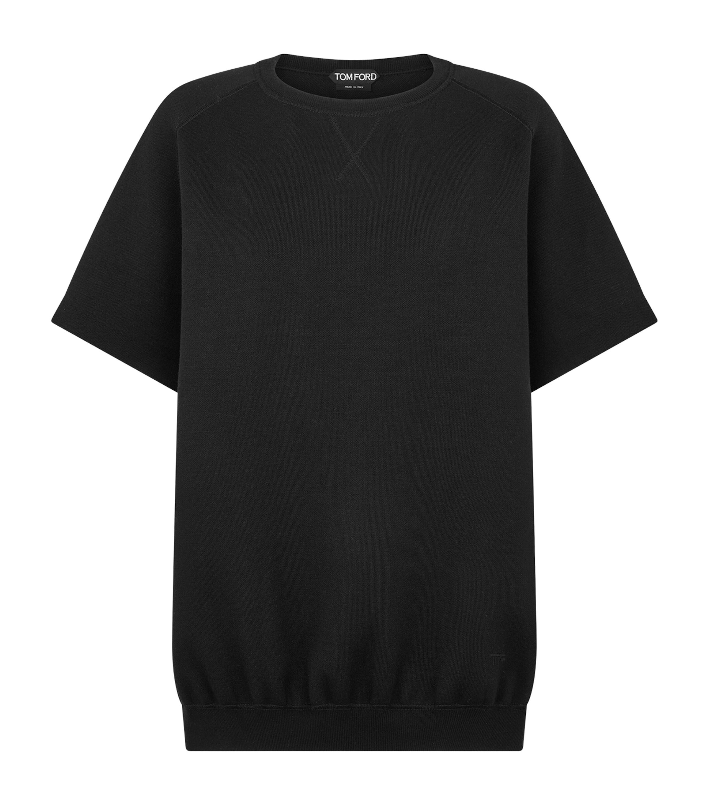 TOM FORD Womens Wool-Blend T-Shirt Naa Image 1
