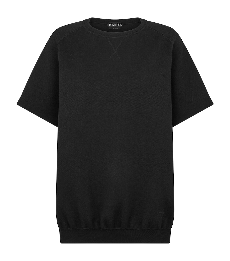 TOM FORD Womens Wool-Blend T-Shirt Naa Image 1