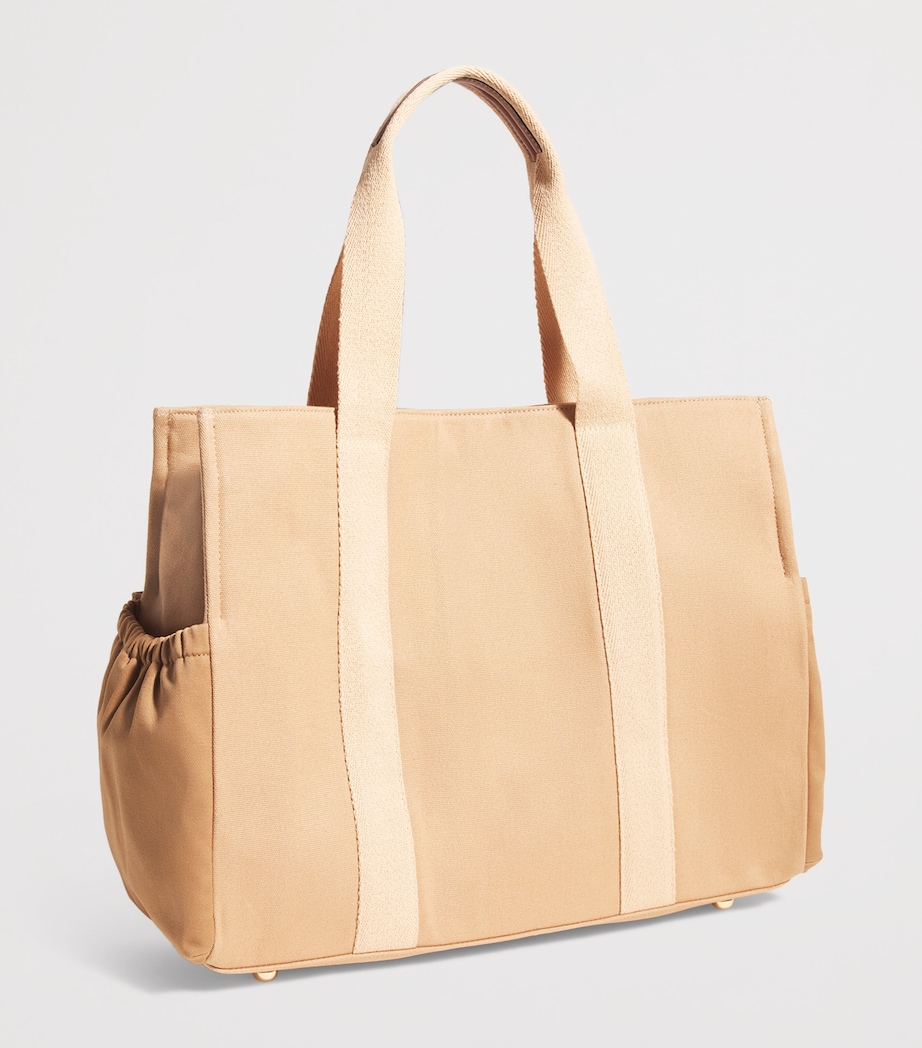 Canvas Logo Changing Bag STONE Image 3