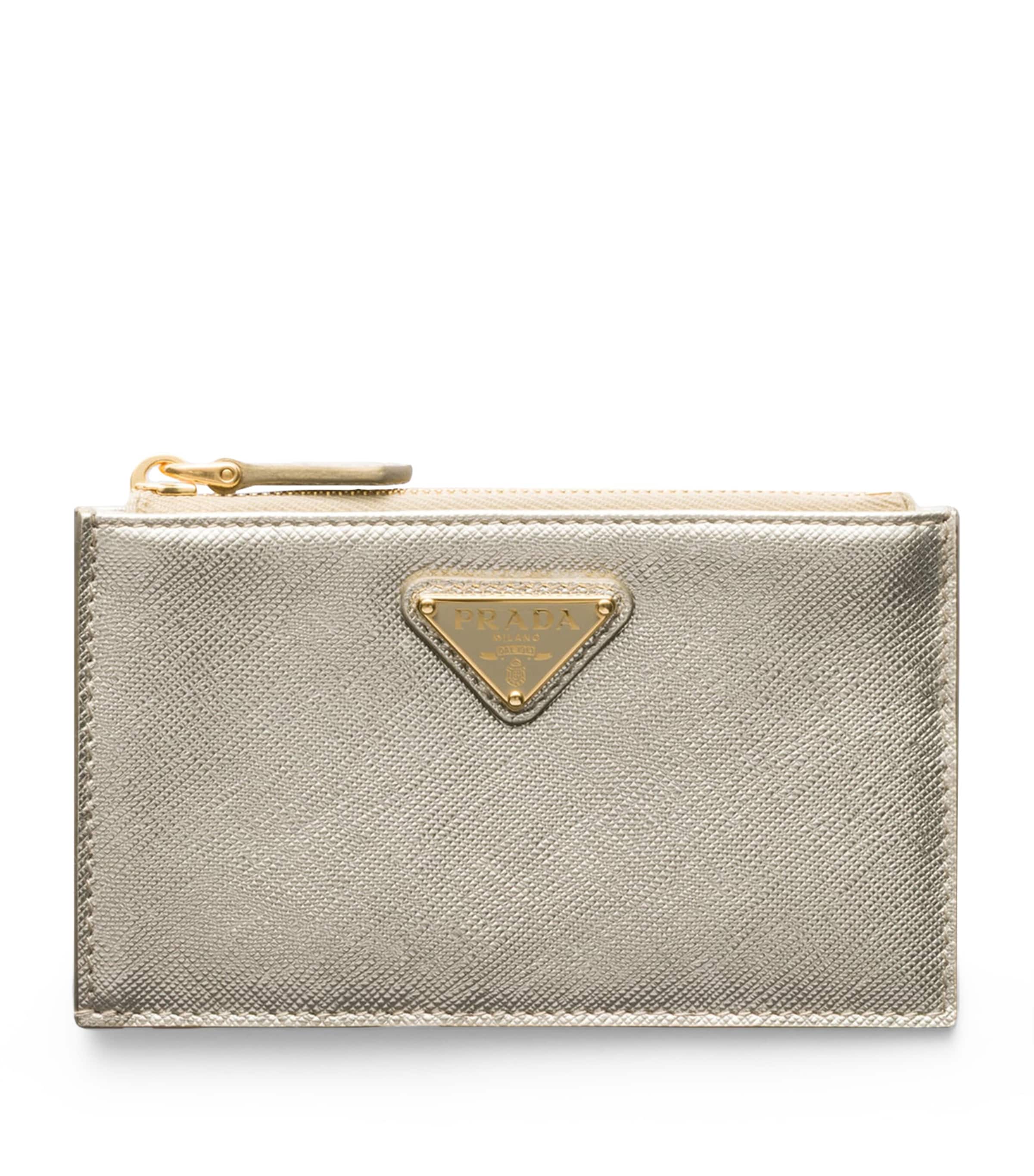 Saffiano Leather Zip-Up Card Holder F0846 Image 1