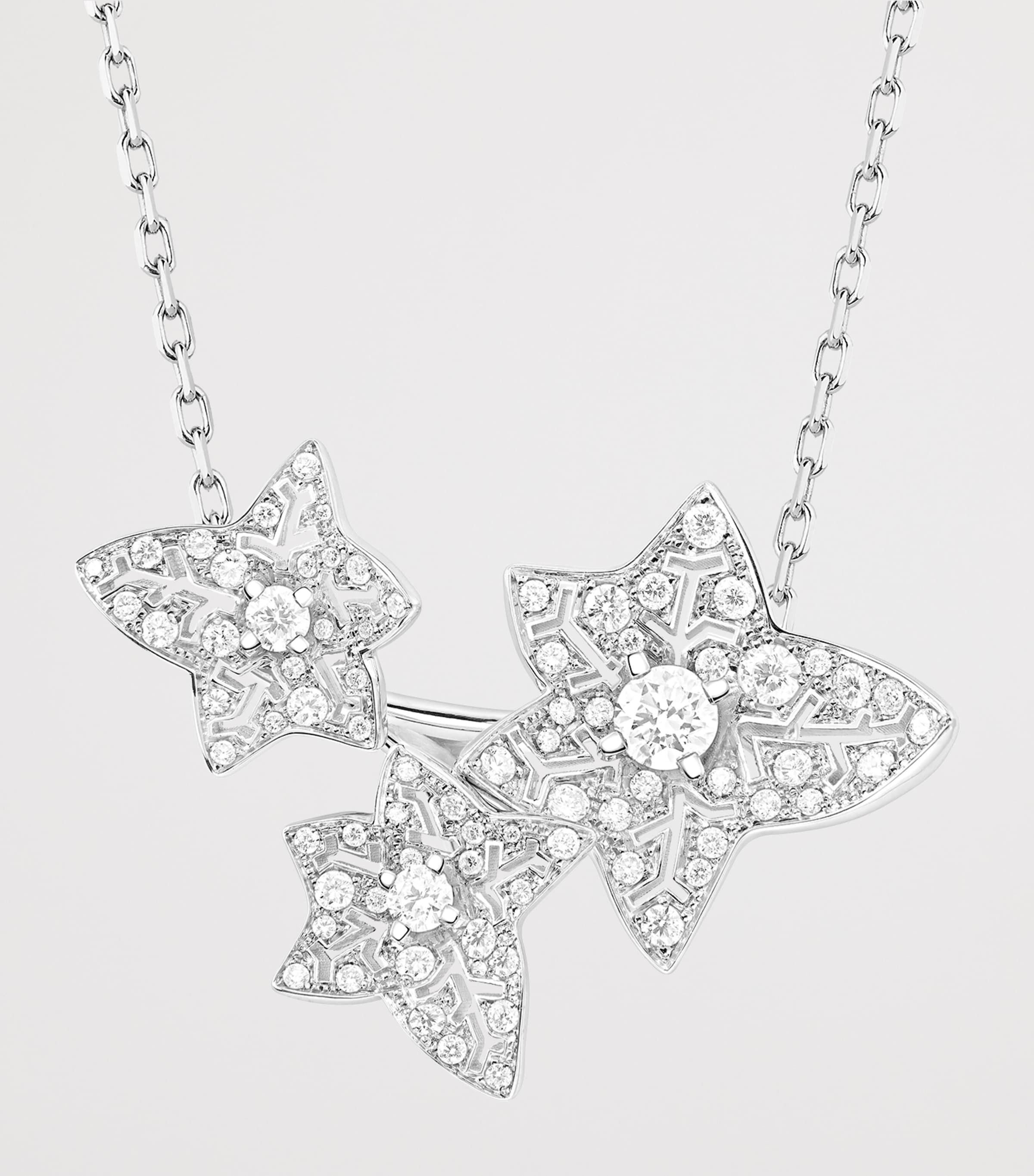 Boucheron White Gold and Diamond Lierre de Paris Necklace White Gold Image 4