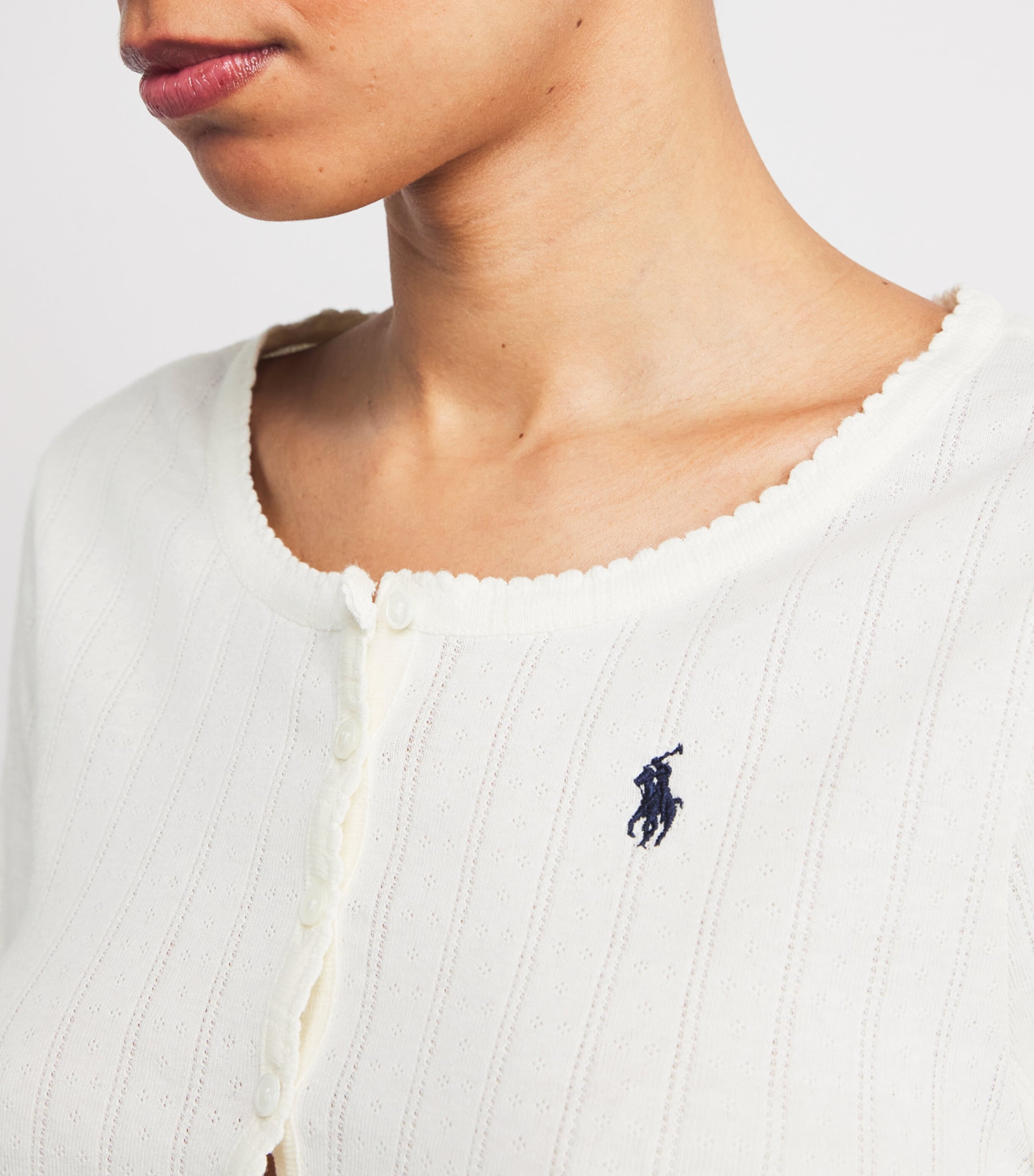 Cotton Henley Pyjama Set EGRET Image 6