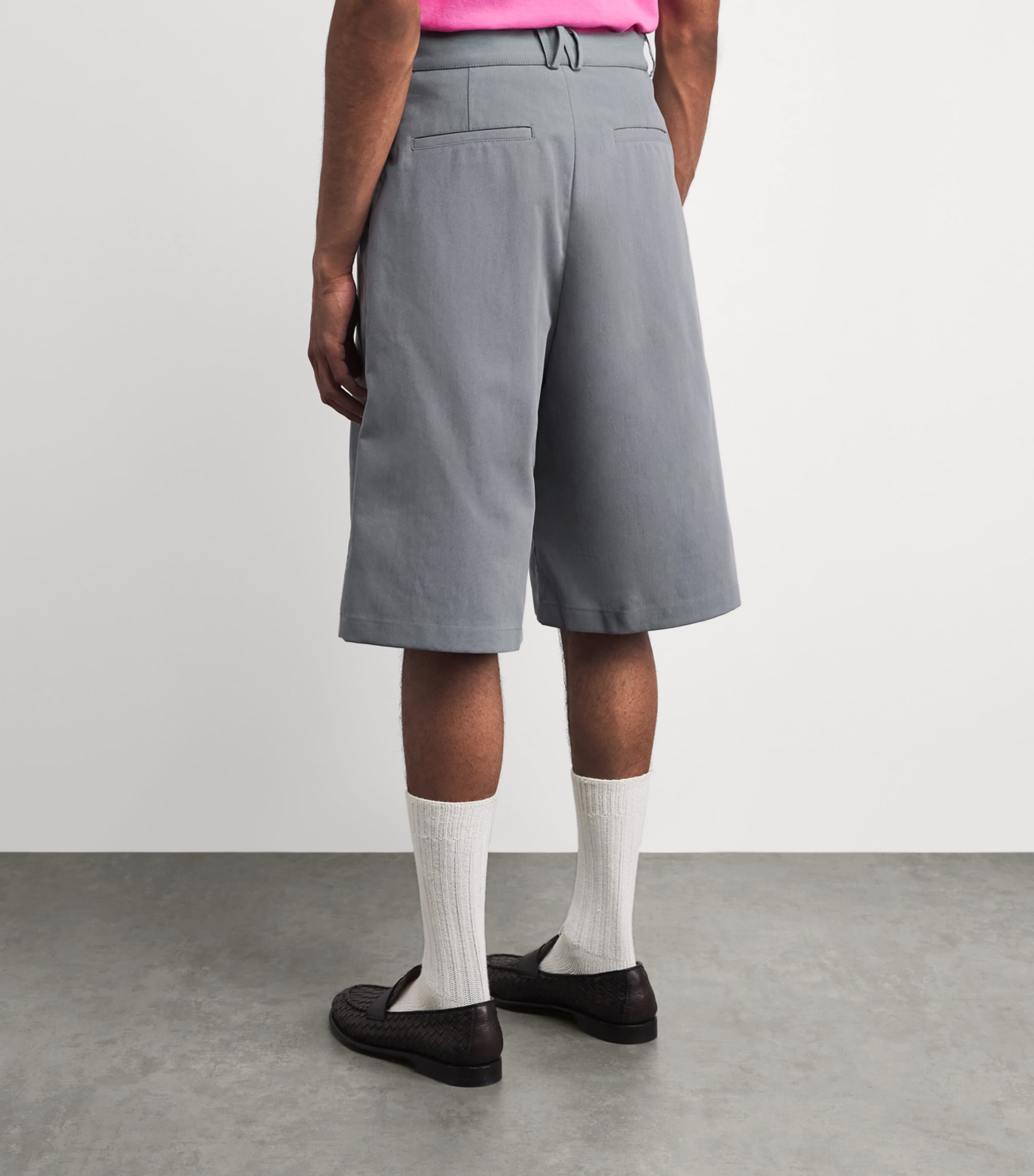 Willy Chavarria Mens Chilango Shorts Concrete Image 5