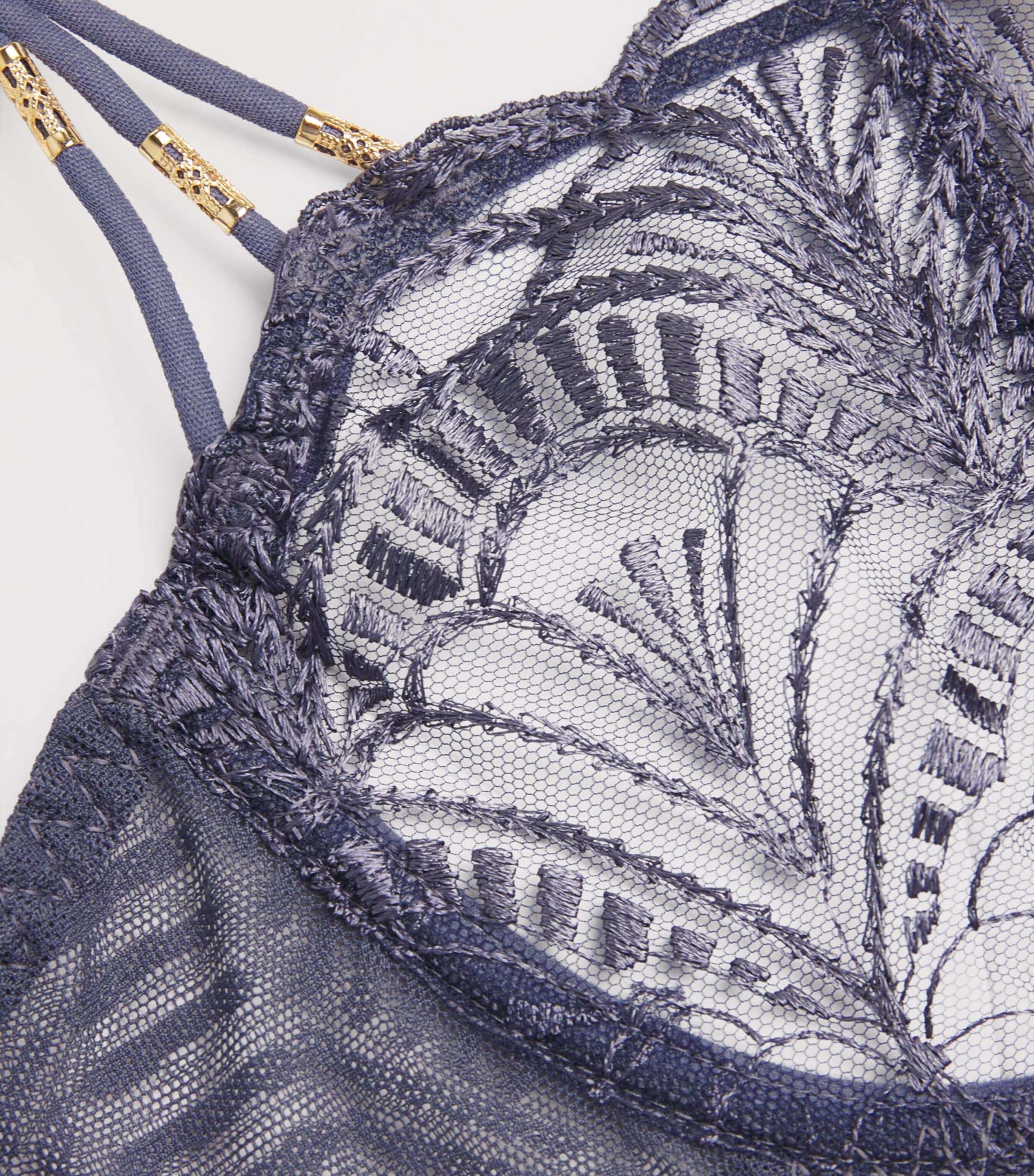 Vibes Half-Cup Bra DENIM Image 2