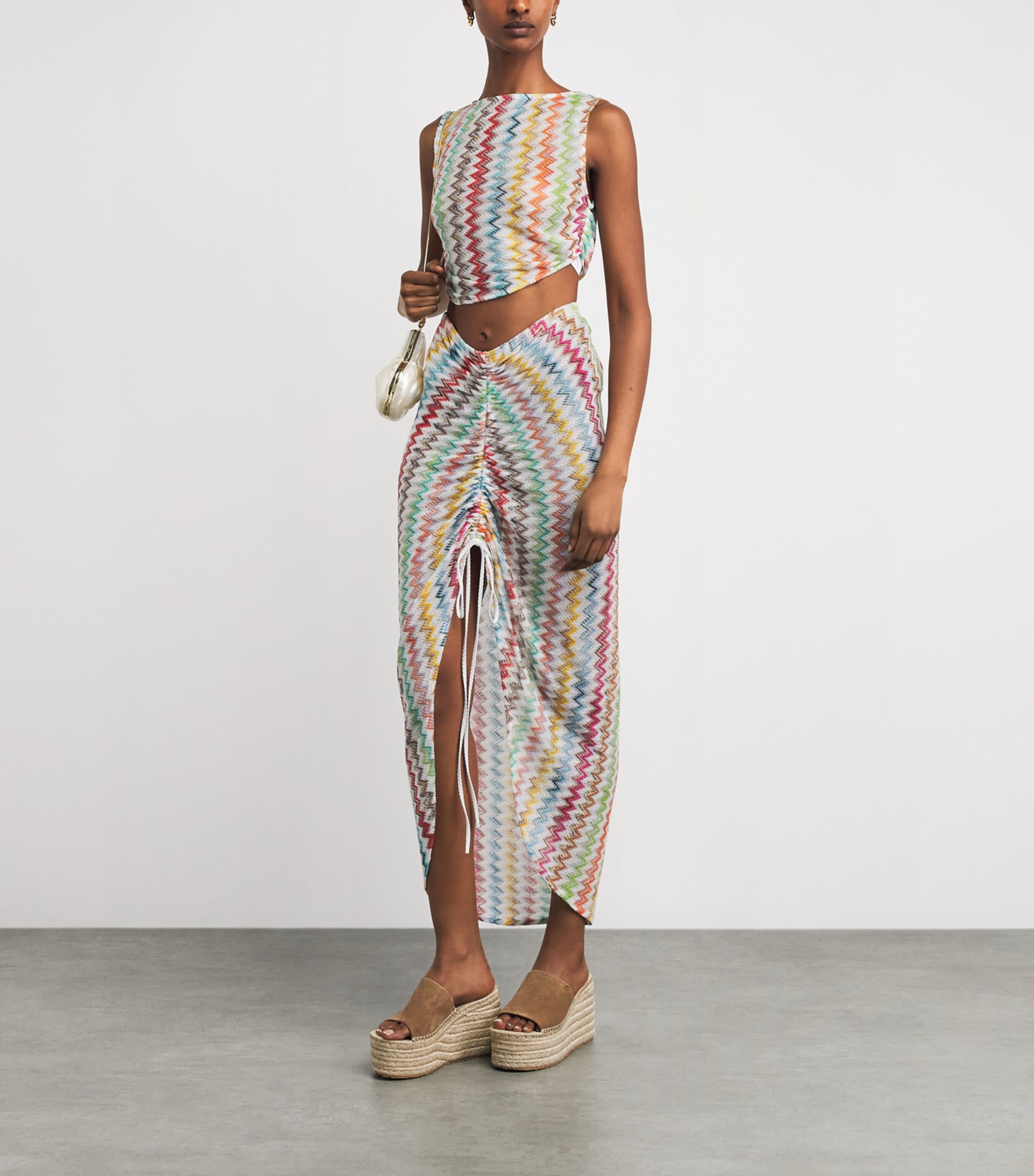 Missoni Womens Zigzag Crop Top Image 2