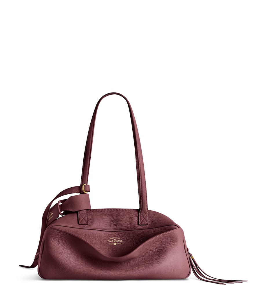 Small Leather Carrie Bowling Top-Handle Bag 6036 Image 1