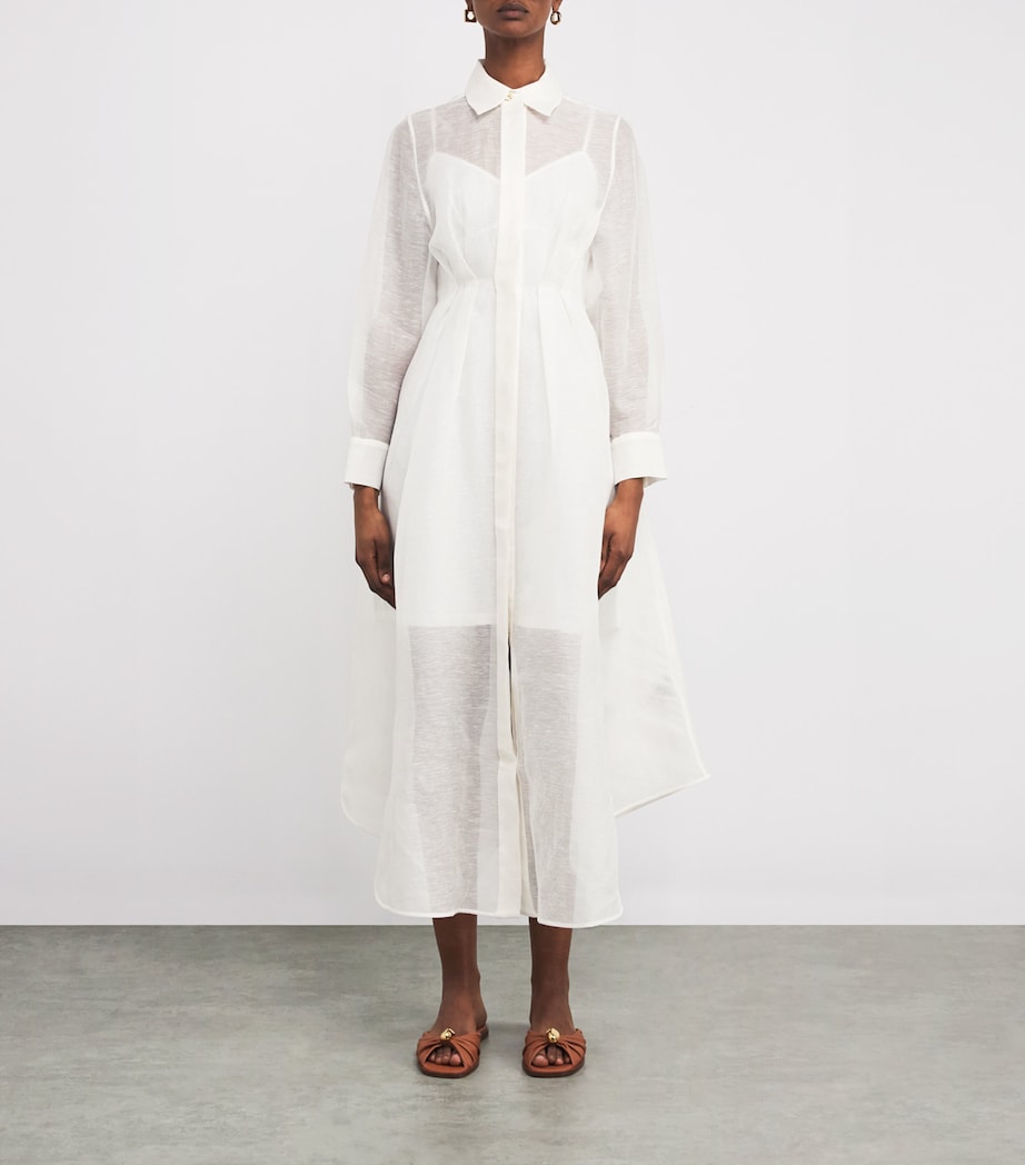 zimmermann white silk dress Zimmermann Matchmaker Daisy Midi Dress, Ivory, Size 0