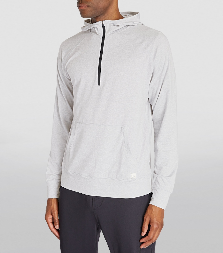 Ponto Performance Half-Zip Hoodie HEATHER GREY-HTG Image 3