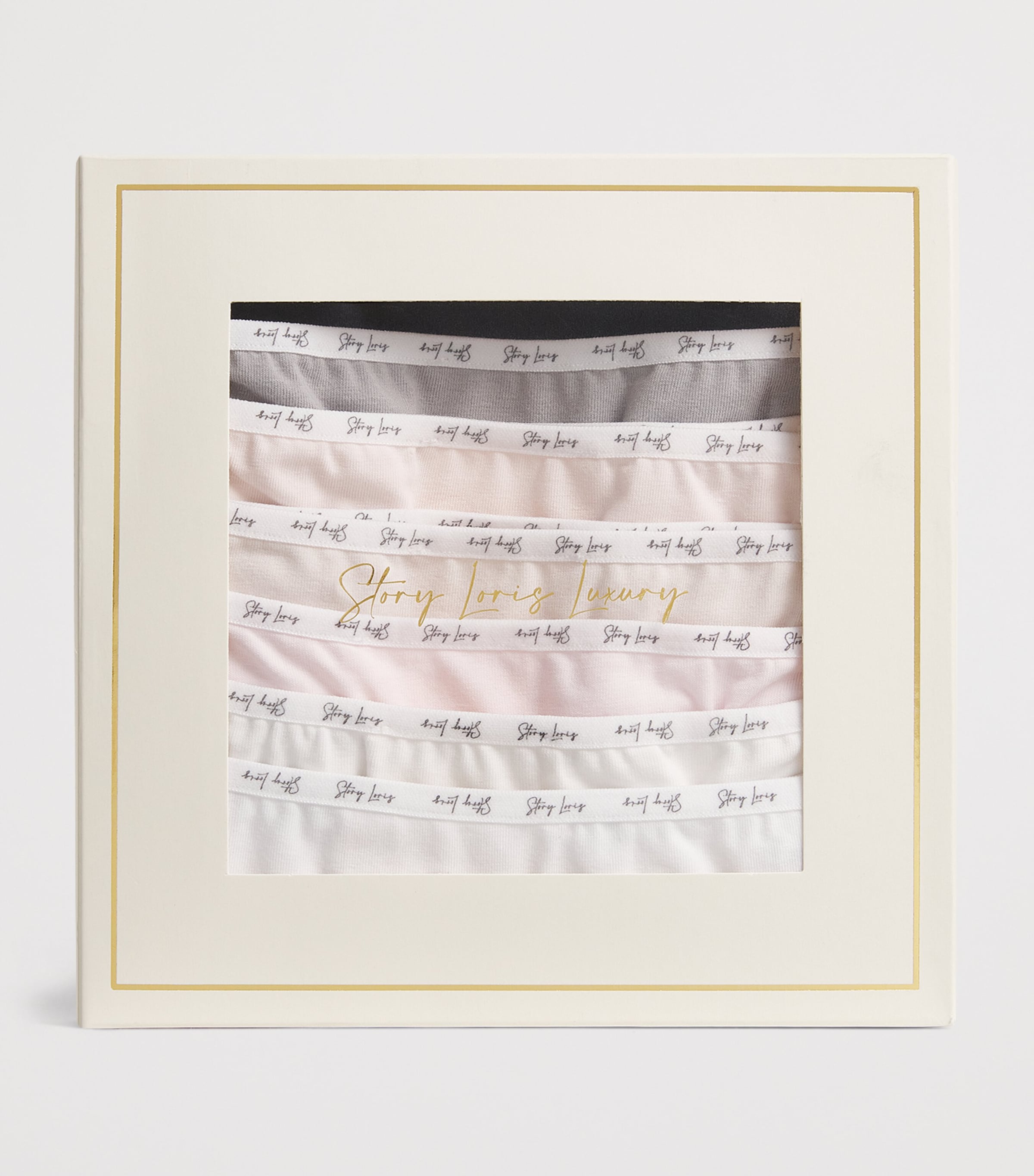 Story Loris Pack of 7 Stretch-Cotton Logo Knickers (3-12 Years) Ass Image 3