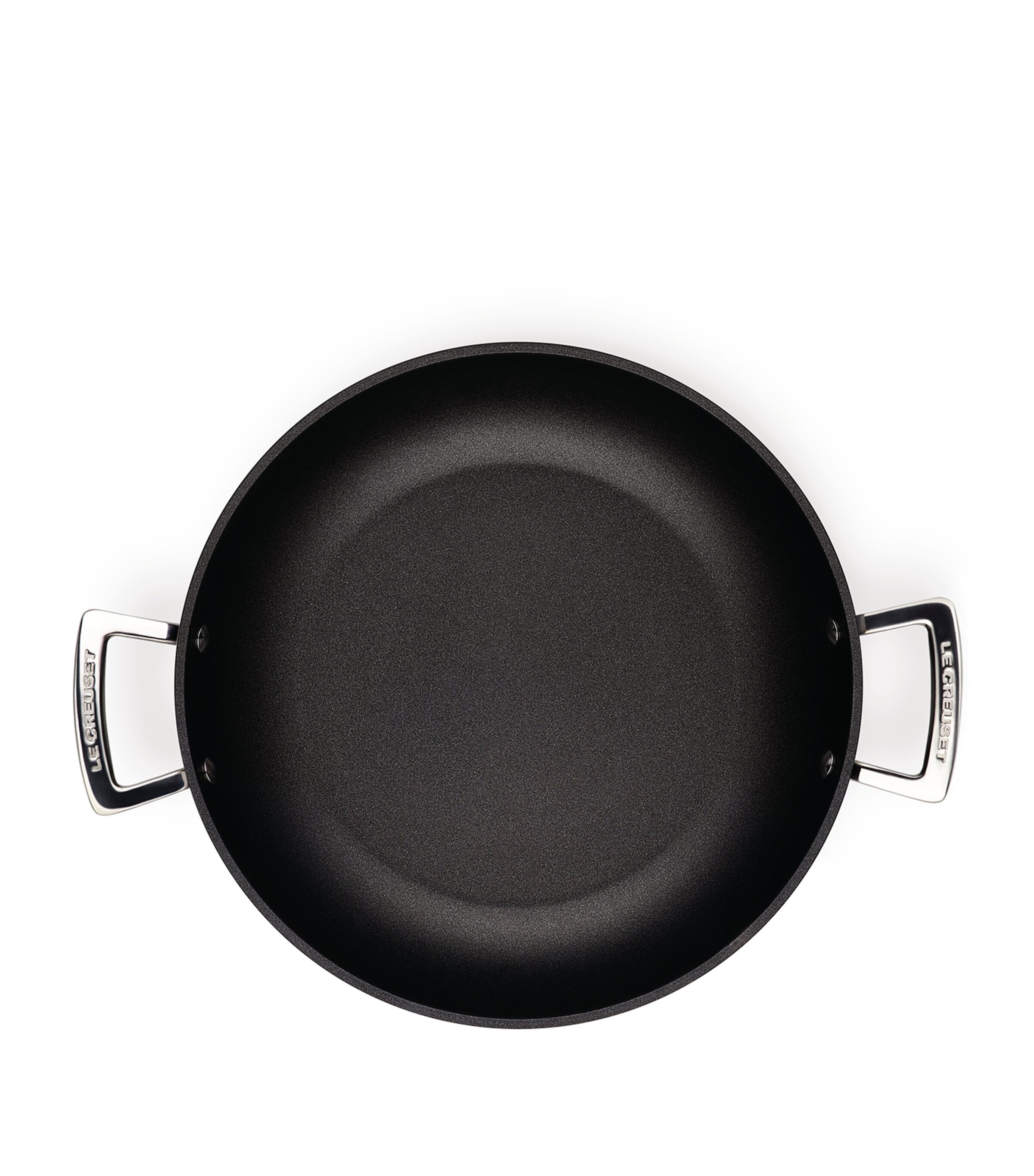 Le Creuset Toughened Non-Stick Shallow Casserole Dish (30cm) Black Image 3