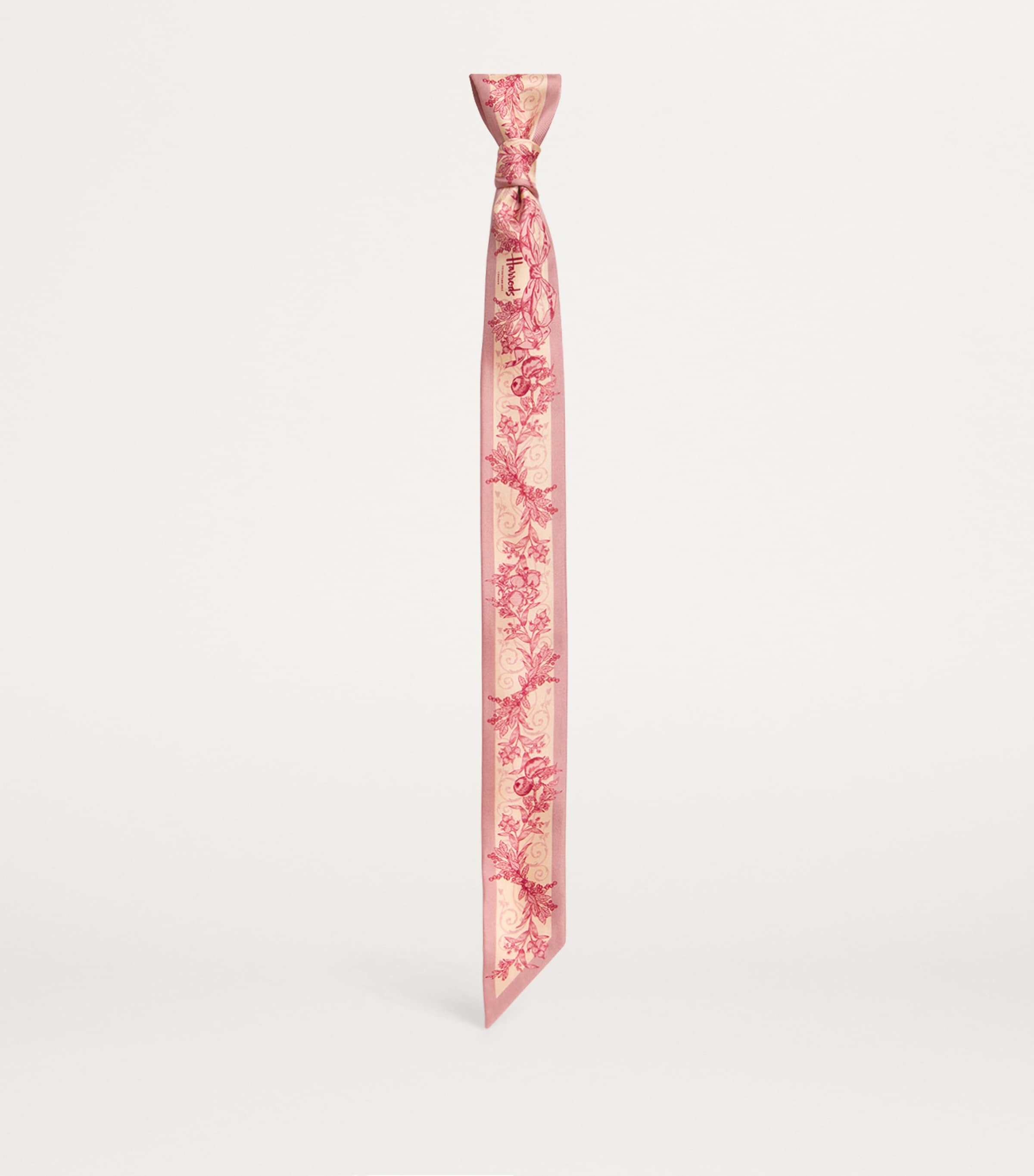 Silk Menagerie Print Scarf PINK Image 3
