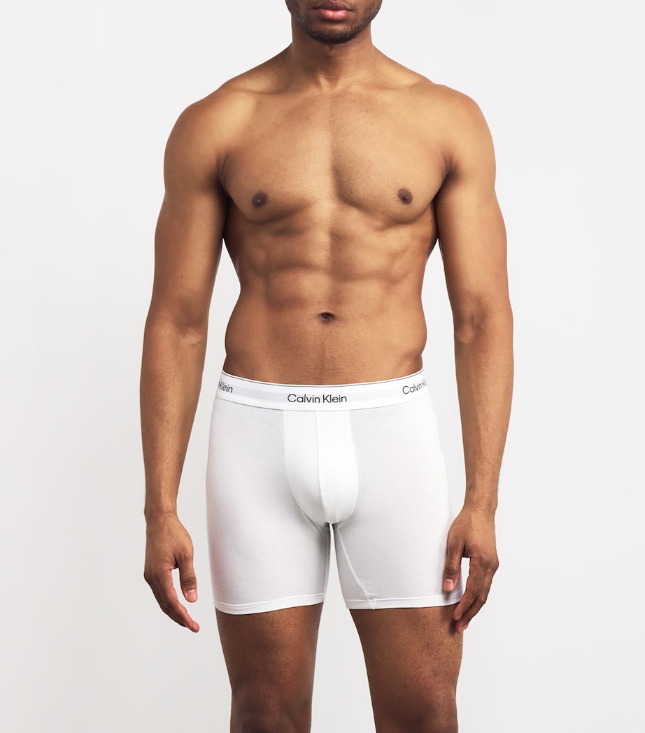 Stretch-Cotton Trunks (Pack of 3) 100-WHITE Image 2