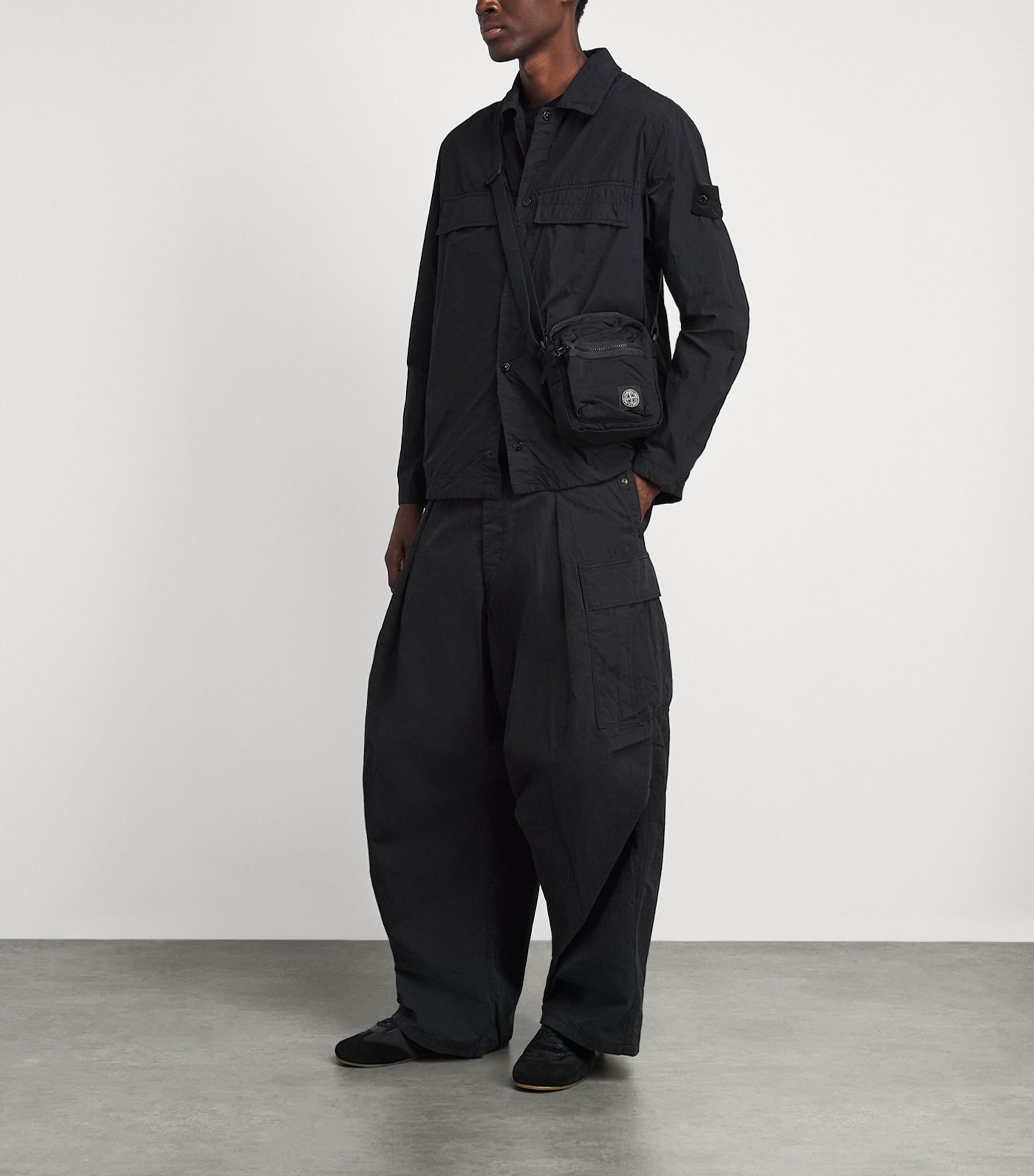 Stone Island Mens Nylon Tela Overshirt Image 2