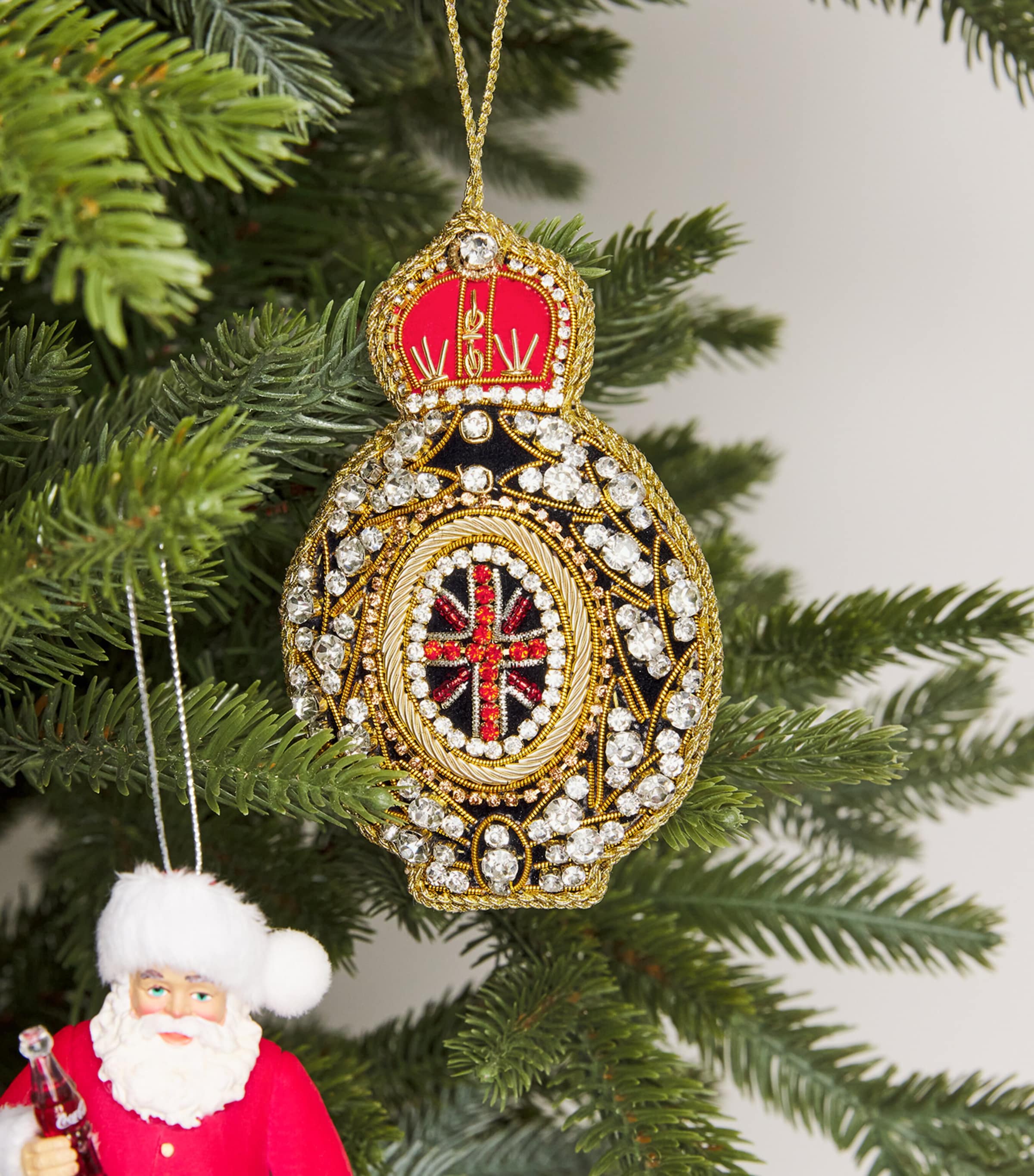 Tinker Tailor Embellished Orb Tree Decoration Navy Image 2