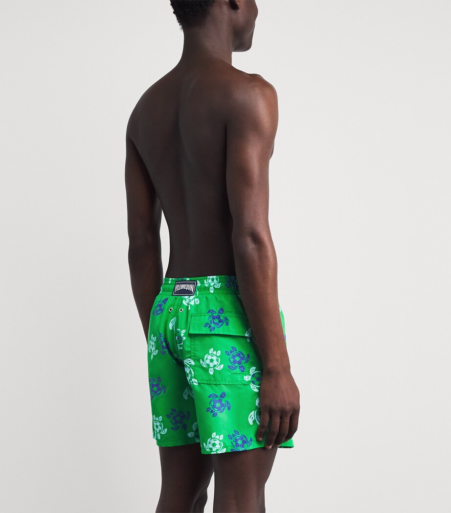 Vilebrequin Mens Football Turtle Print Moorea Swim Shorts Laser Image 4