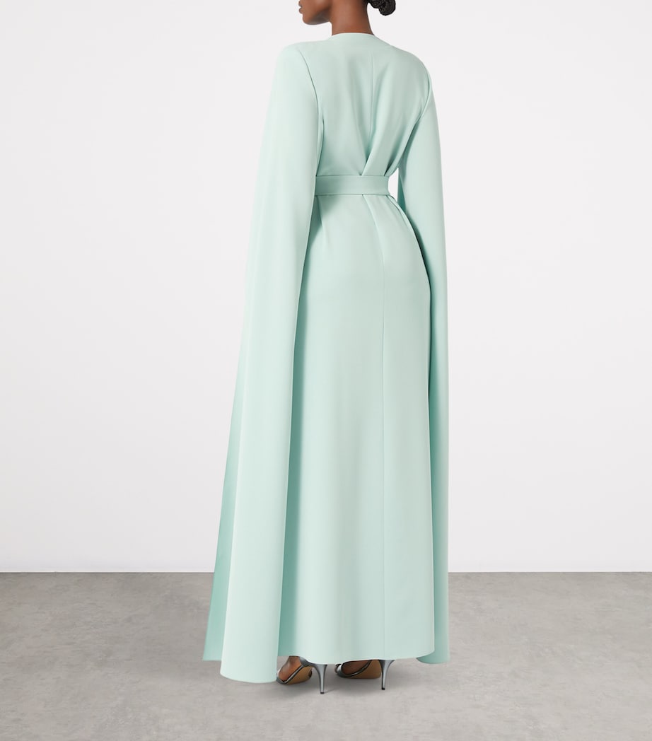 Embellished Wrap Dress GREEN Image 5