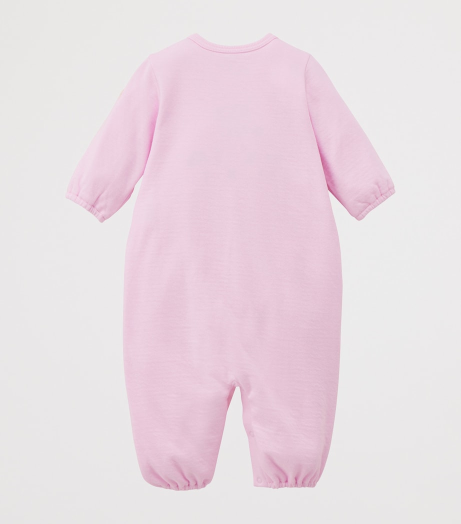 Miki House Logo Bear Embroidered Playsuit (1 Month) Image 5