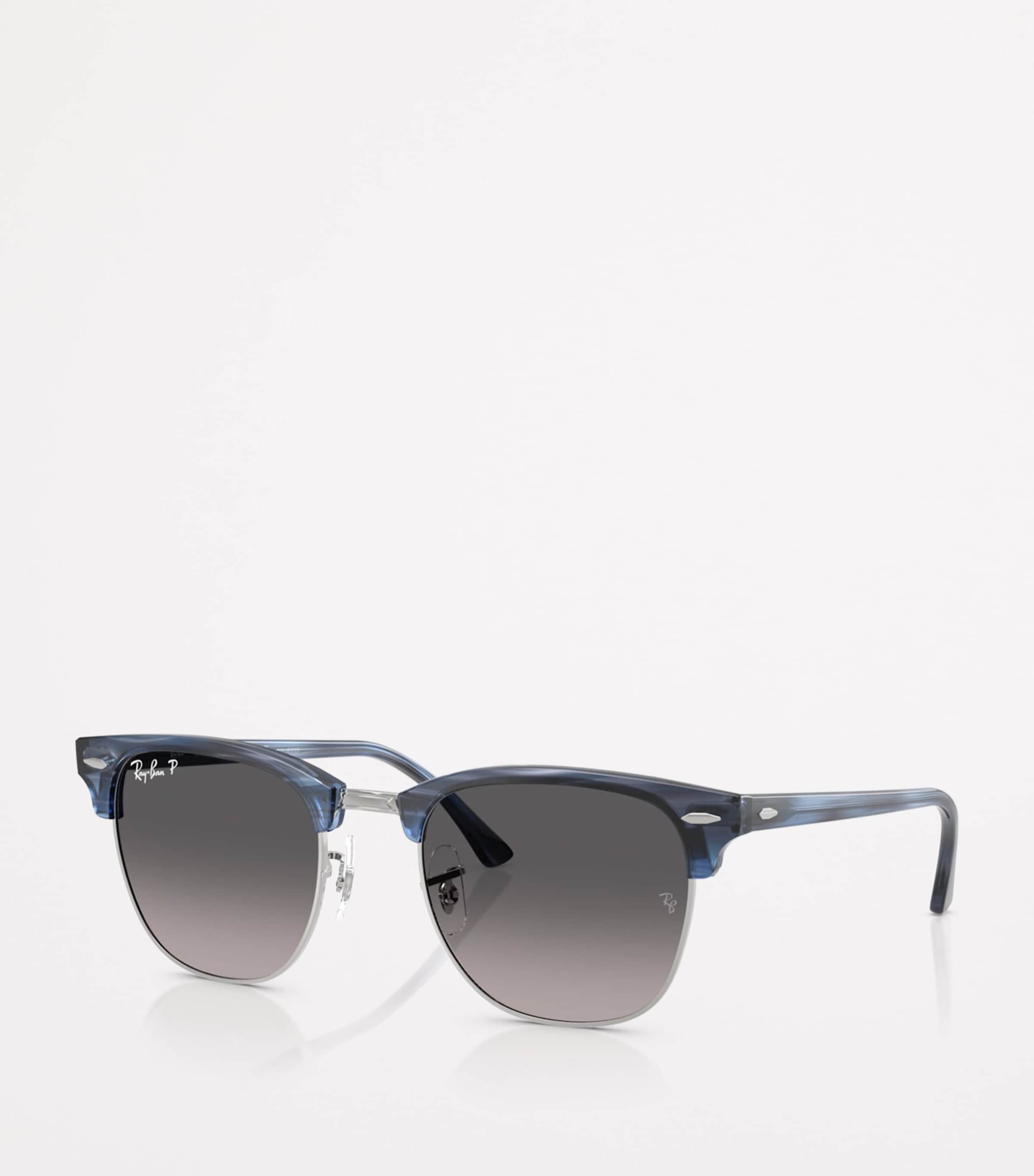 RB3016 Clubmaster Square Sunglasses 1434M3 Image 2