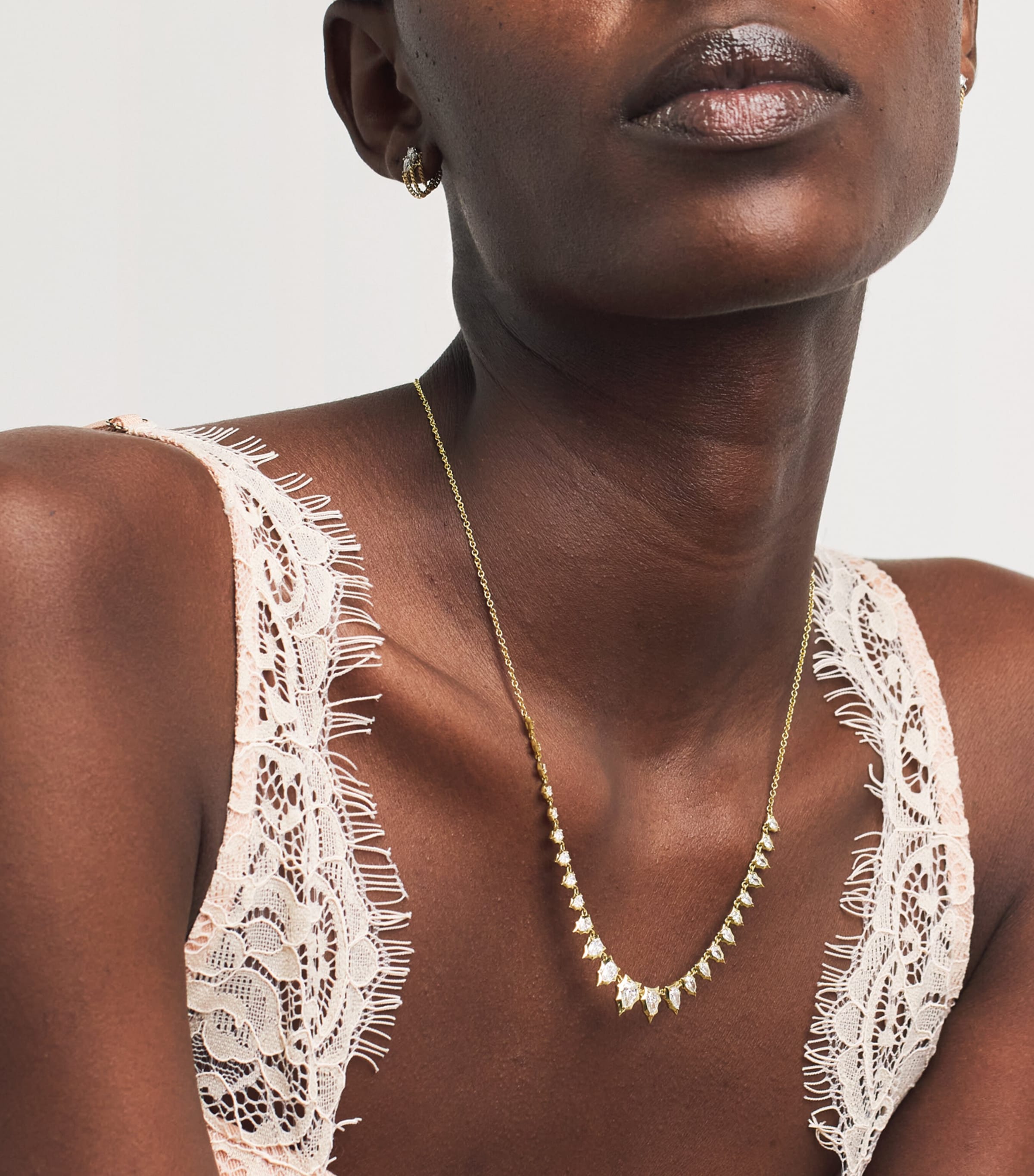 Jade Trau Yellow Gold and Diamond Envoy Riviera Necklace Yellow Gold Image 2