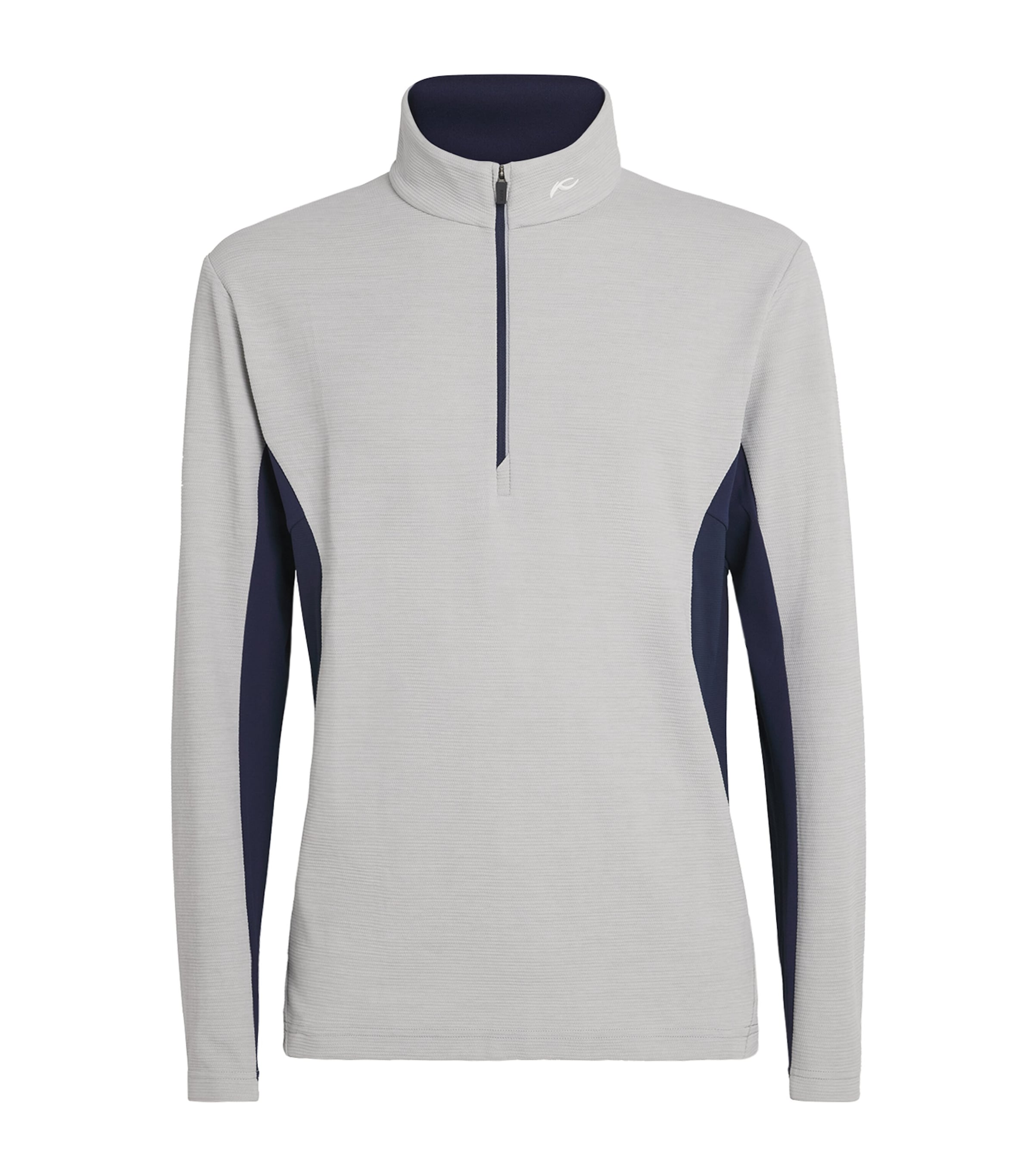 KJUS Mens Roman Midlayer Half-Zip Top Aly/atl Blu Image 1