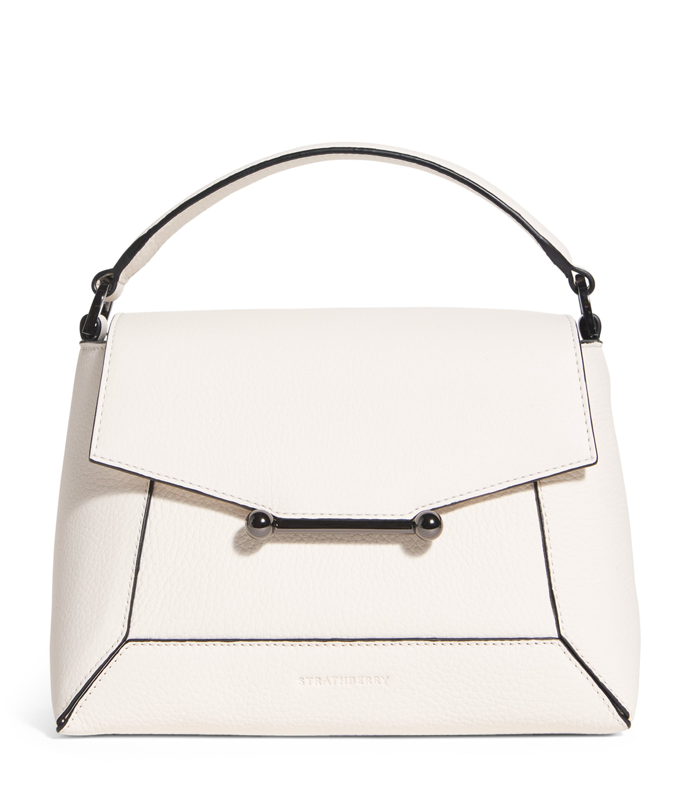 Strathberry Leather Mosaic Top-handle Bag In Blue
