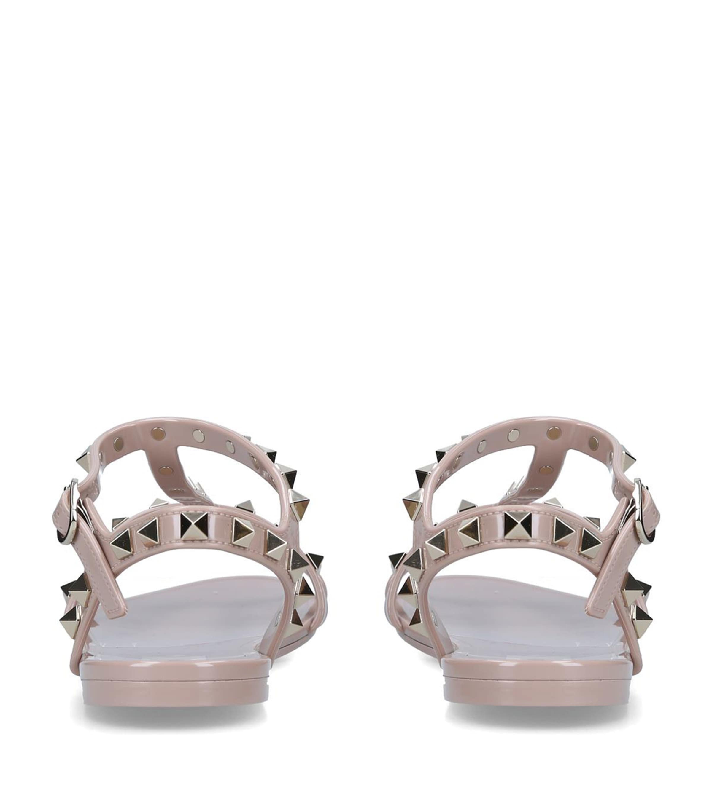 Valentino Garavani Rockstud Gladiator Sandals Blush Image 3