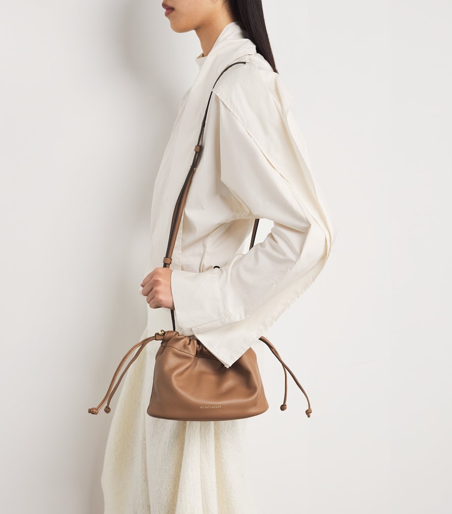 Leather Charlotte Clutch Bag CLAY Image 5