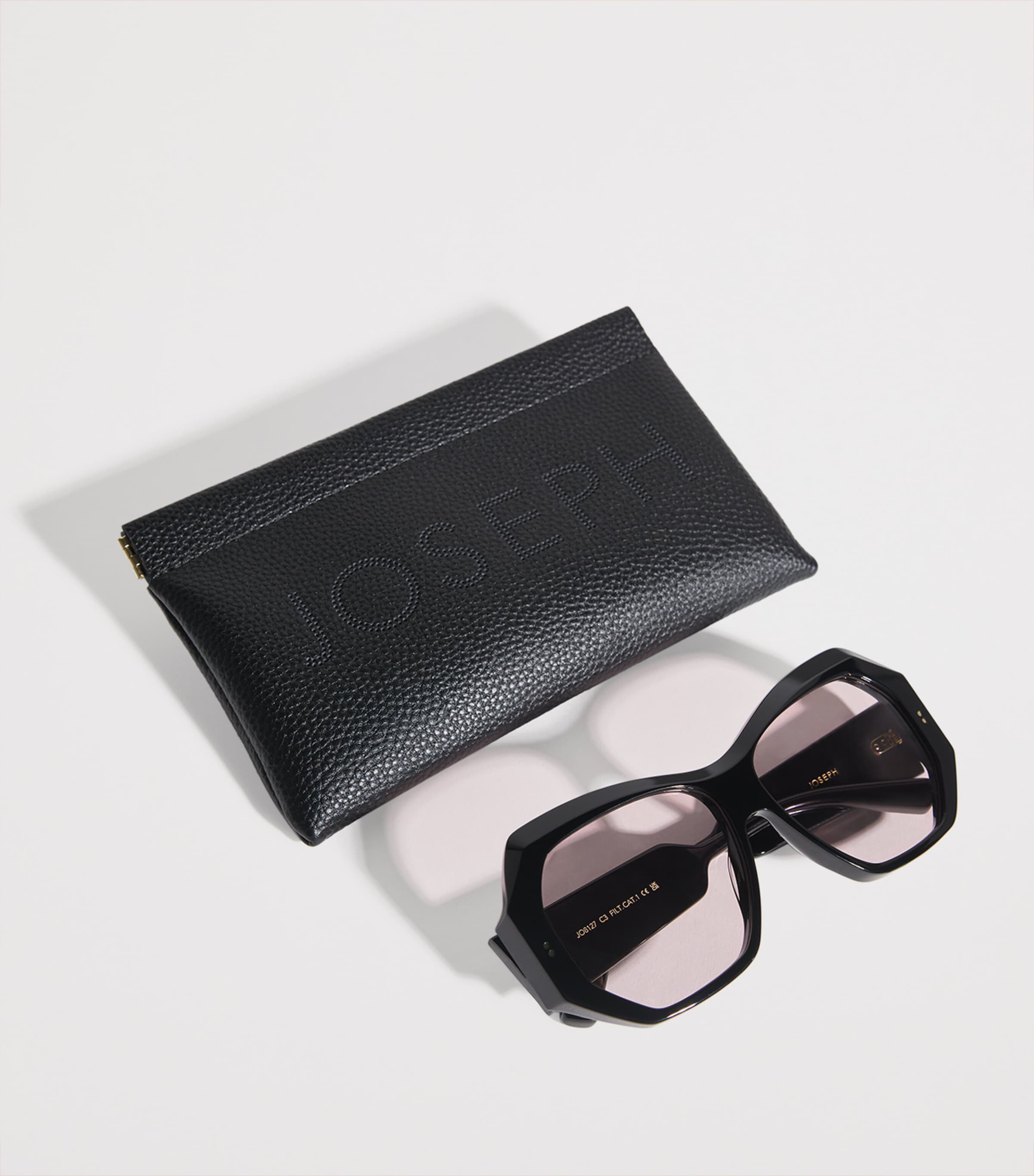 Joseph Butterfly Slima Sunglasses Black Image 4