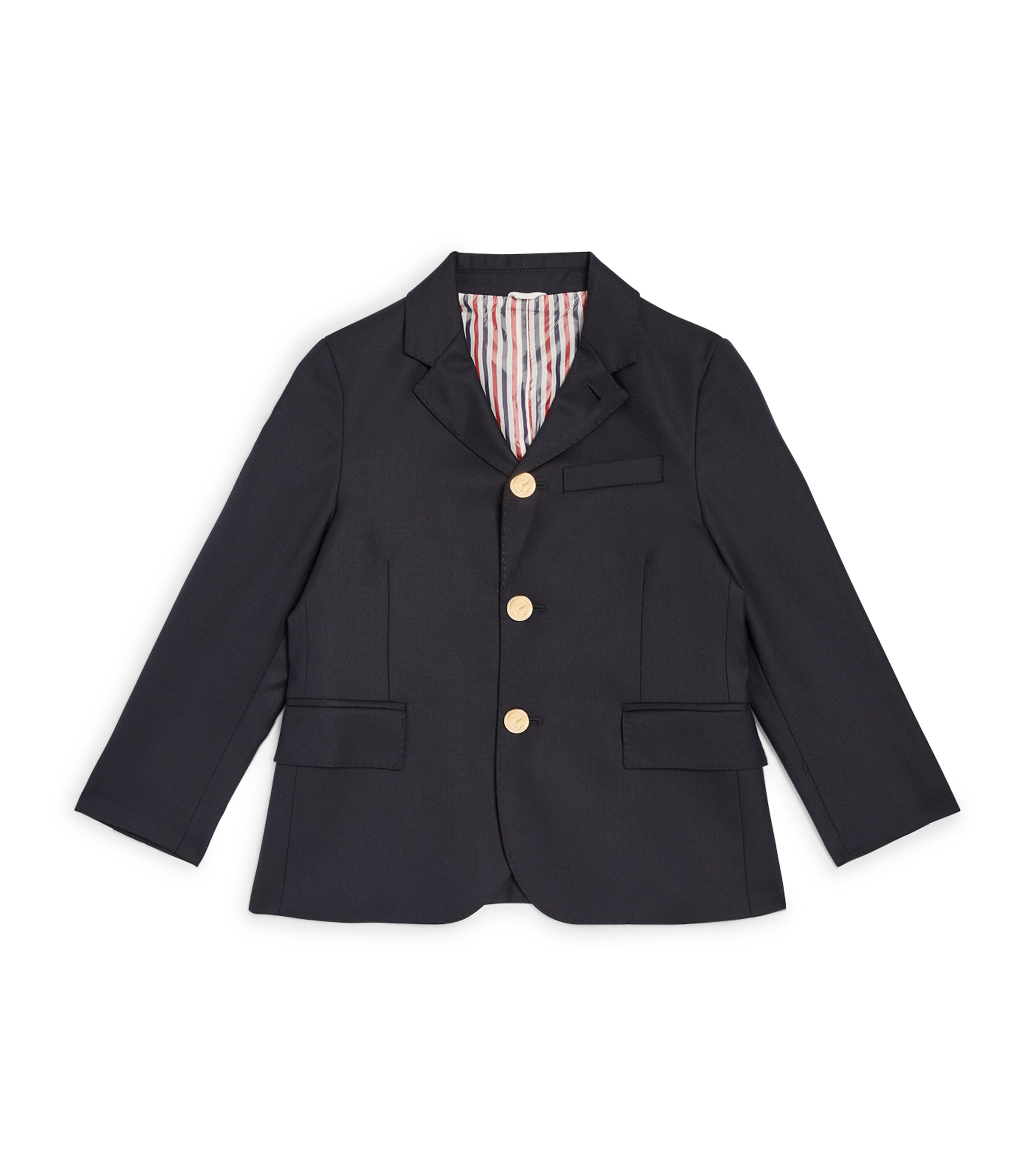 Thom Browne Wool Single-breasted Blazer In Navy