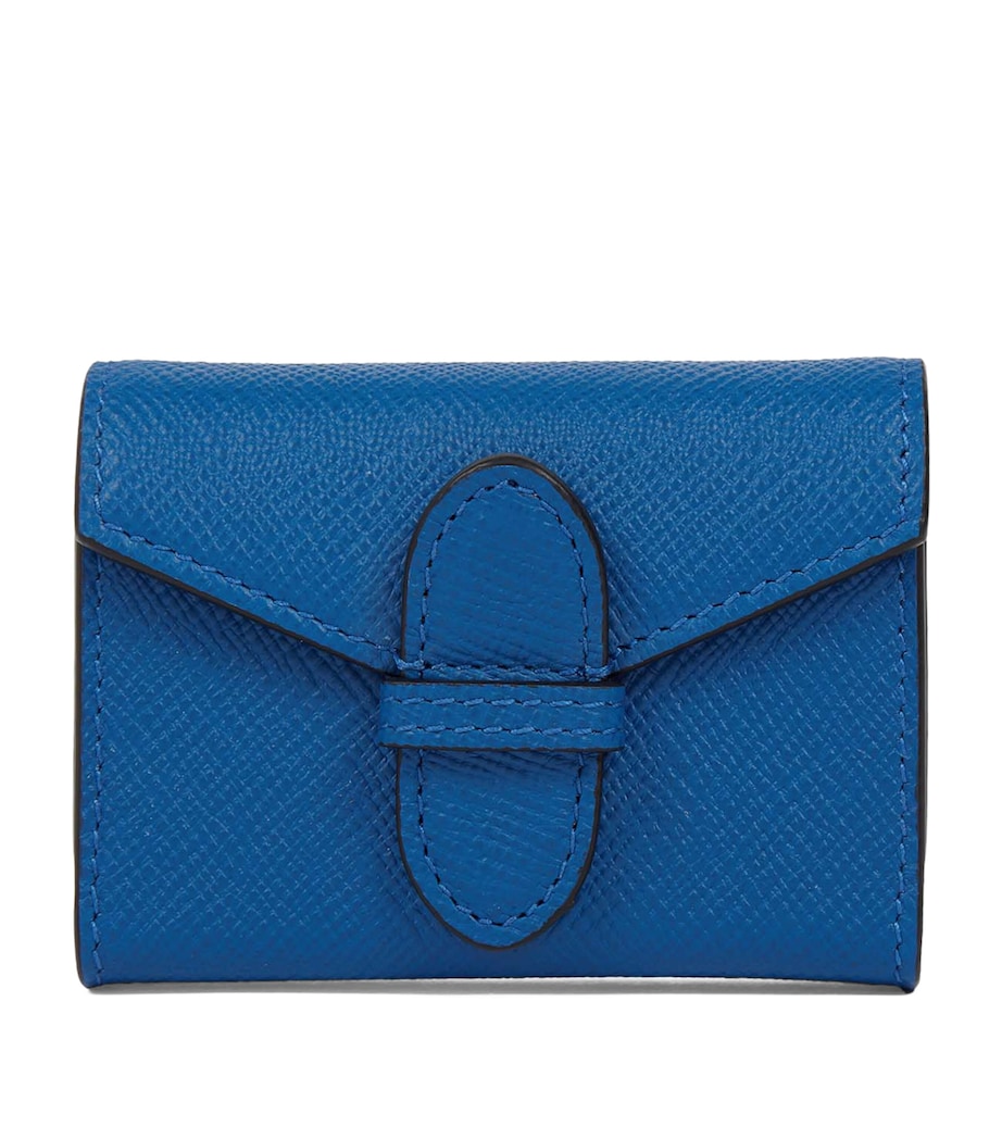 Smythson Leather Single Playing Card Case Cerulean Image 1