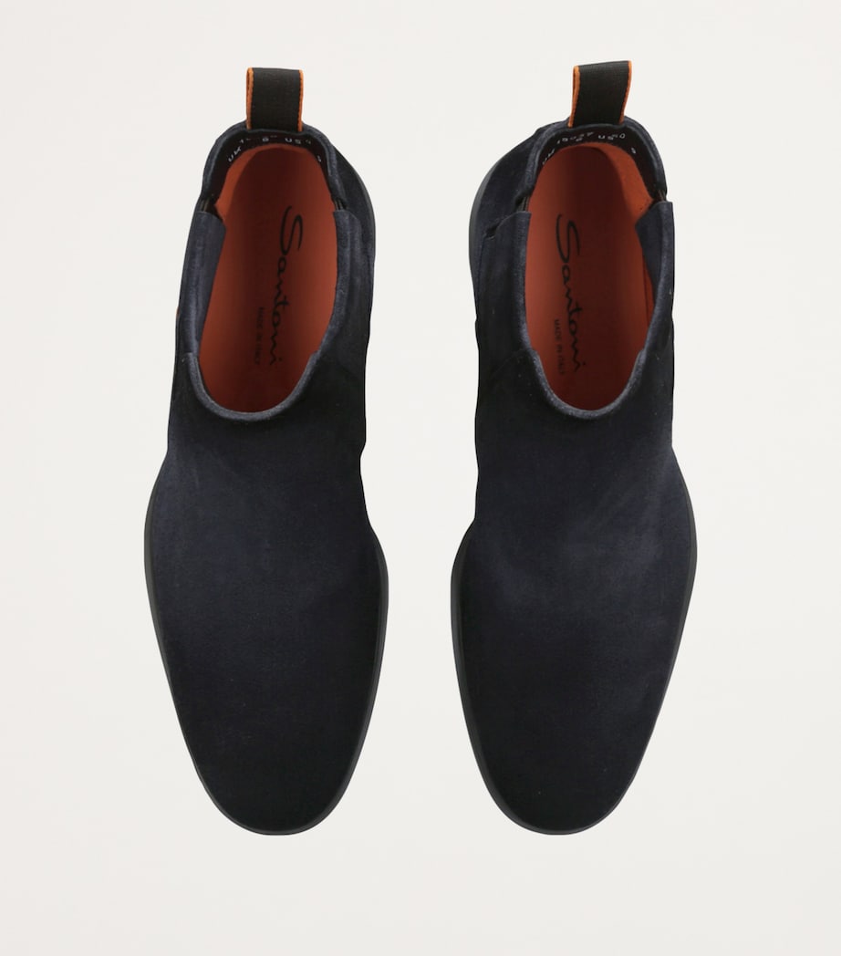 Suede Chelsea Boots NAVY Image 4