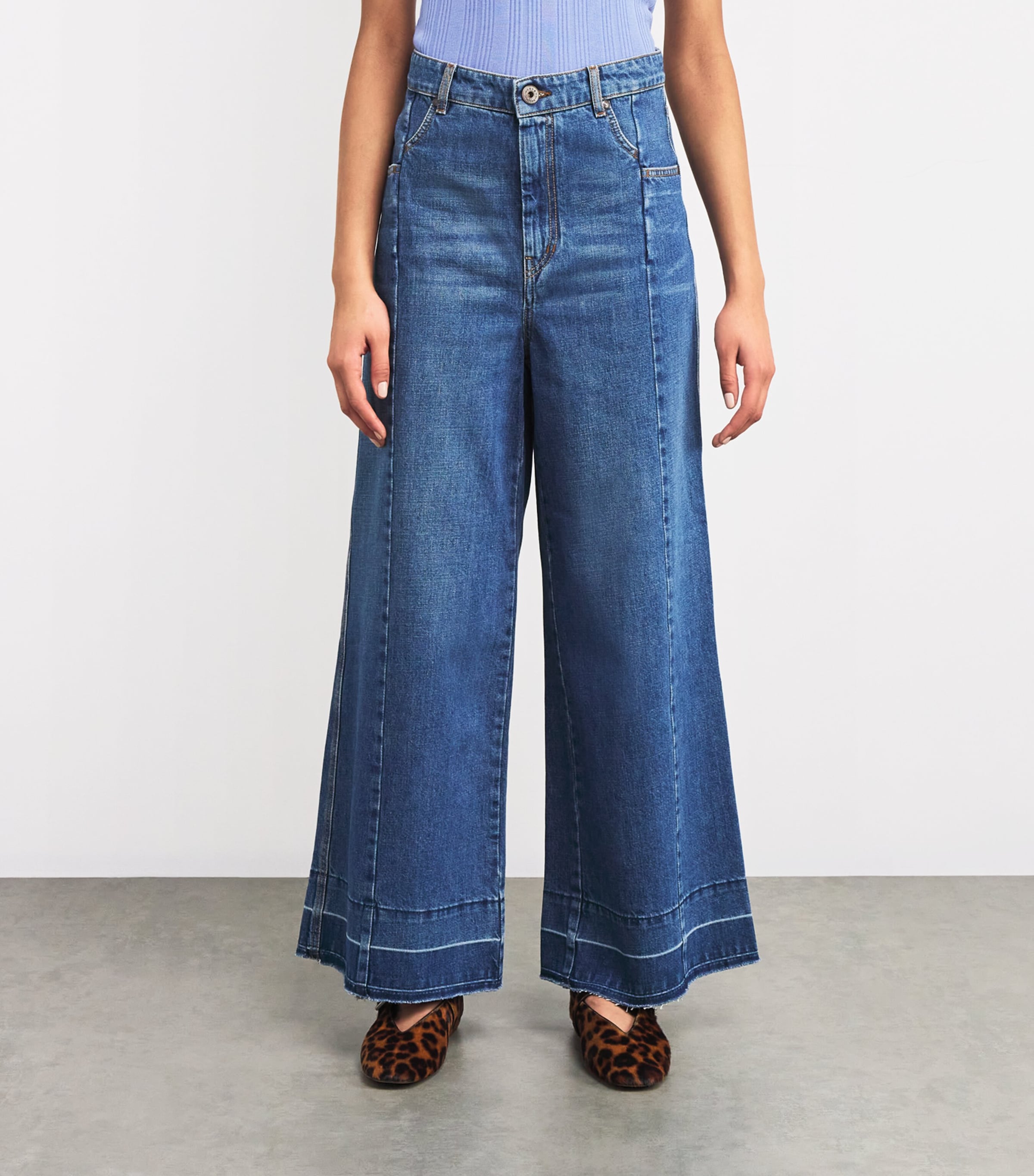 Wide-Leg Jeans NAVY Image 3