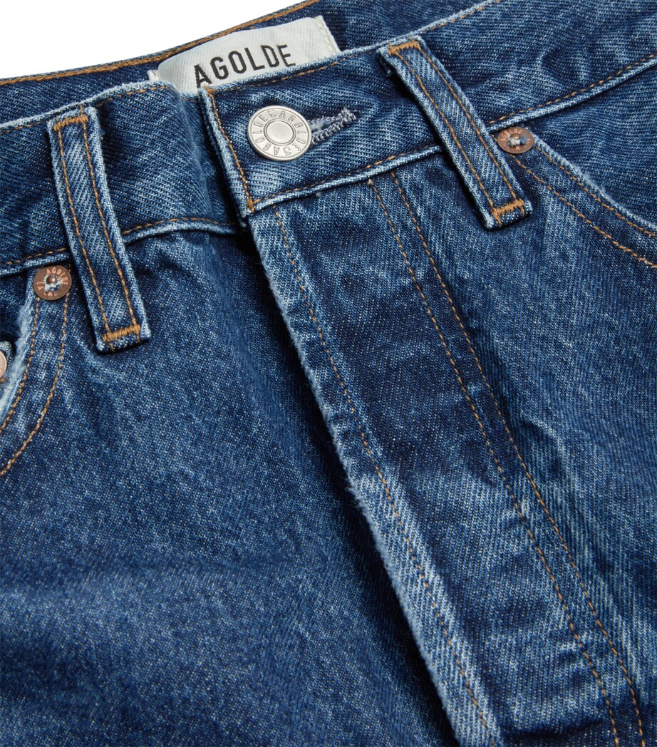 AGOLDE Womens Parker Long Shorts Enamour Image 2