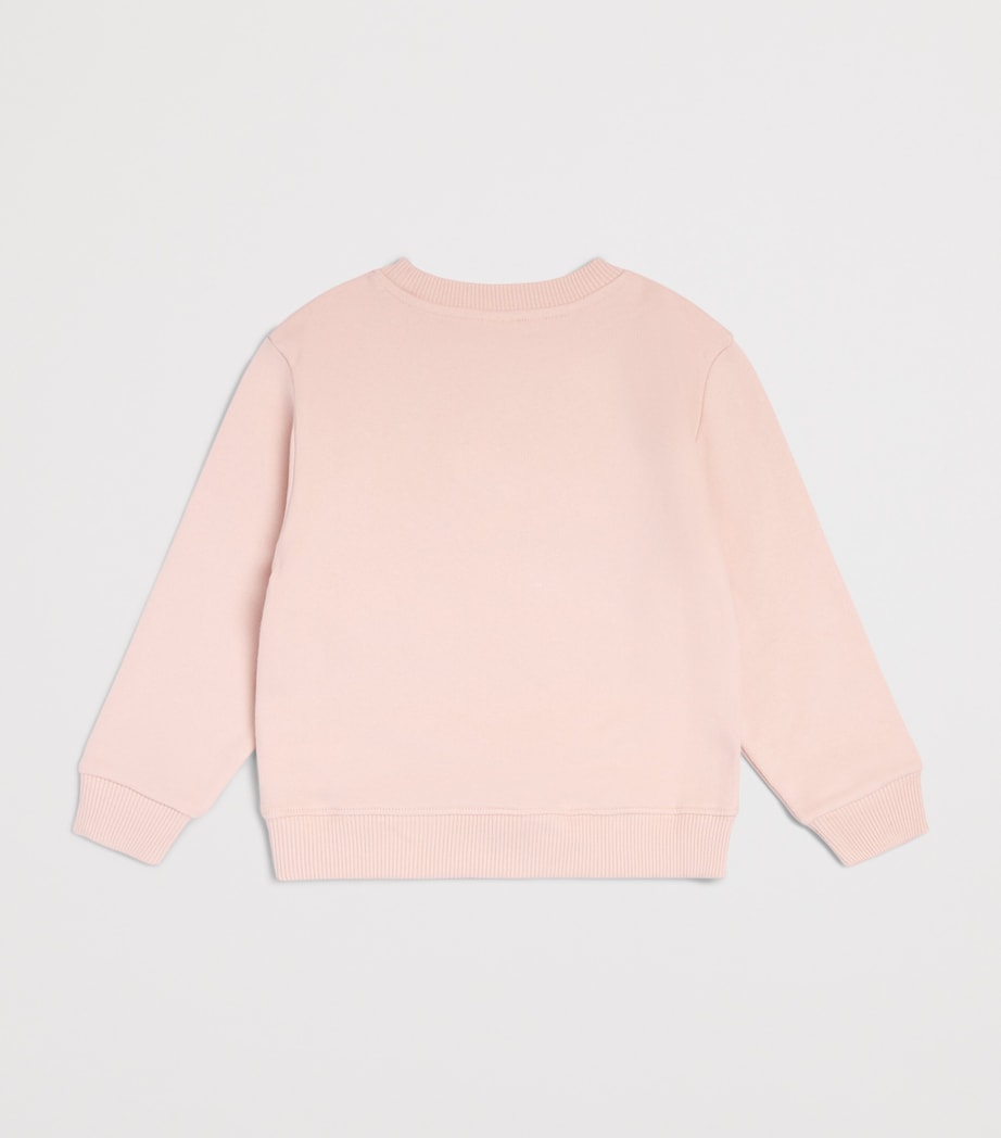 Bonton Embroidered Logo Sweatshirt (2-14 Years) Bacon Image 2