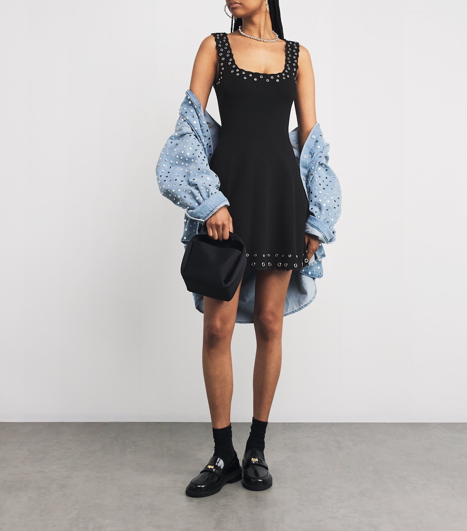 Sleeveless Mini Dress BLACK Image 2