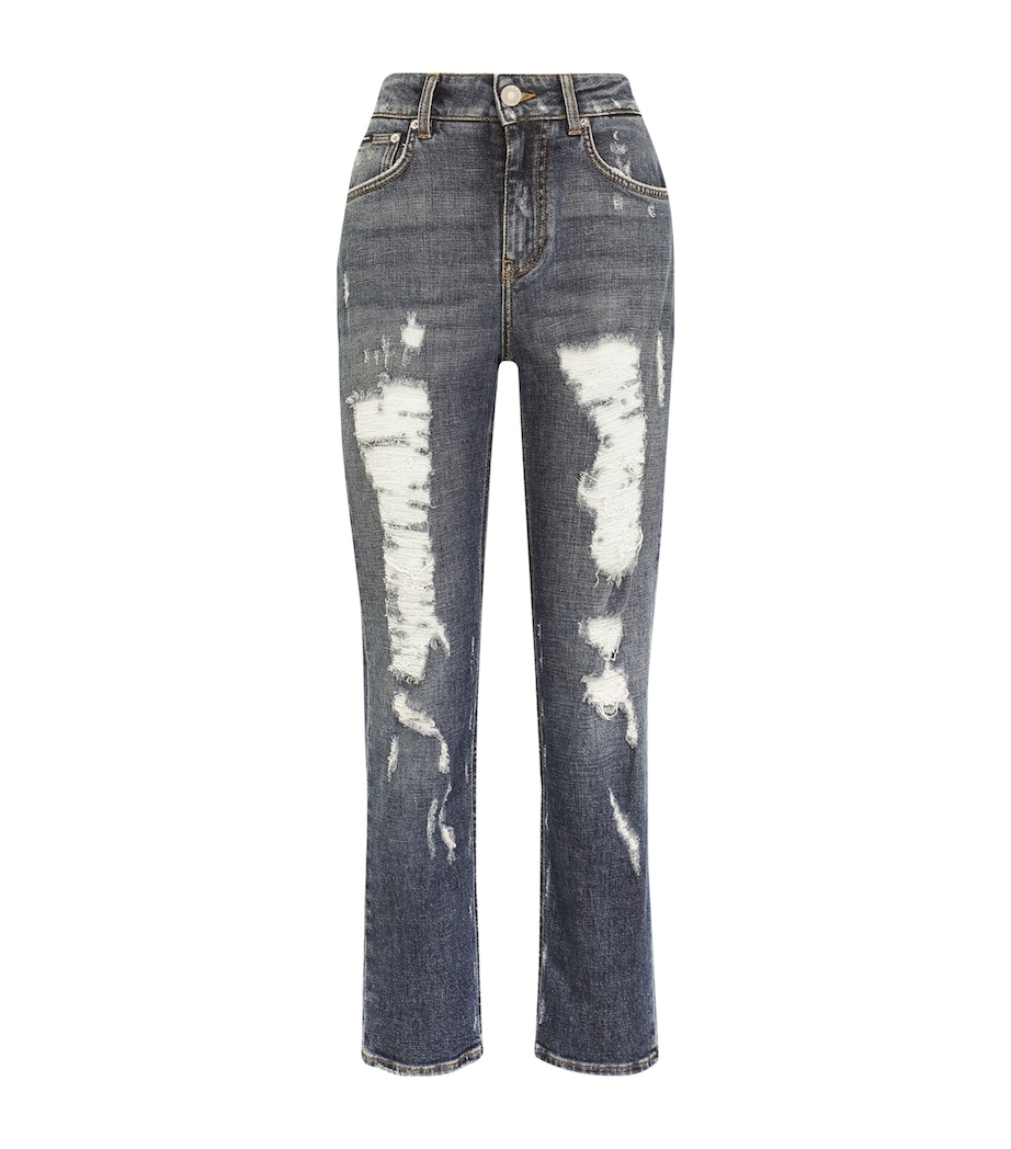 Distressed Boyfriend Jeans S9001-COMBINED COLOU Image 1