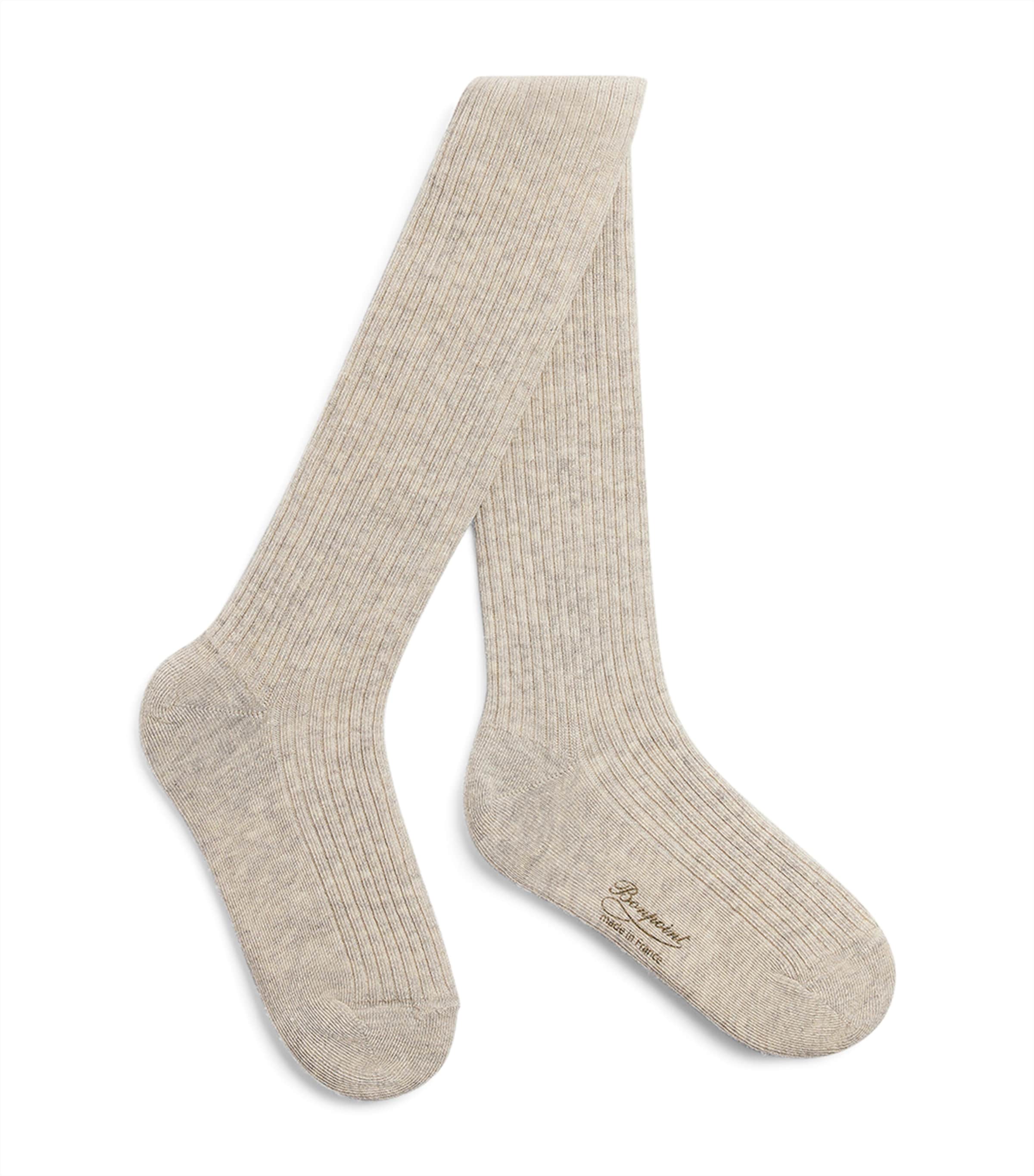 Bonpoint Cotton Tights In Gray