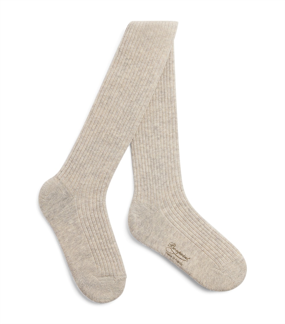 Cotton Tights BEIGE CHINE Image 1